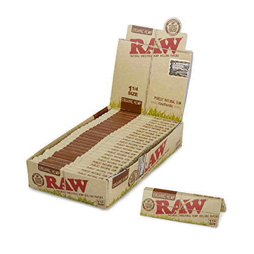 RAW Papers Organic 1 1/4 oz (Pack of 24) - Rolling Papers RAW wholesale supplier Aonecostumer