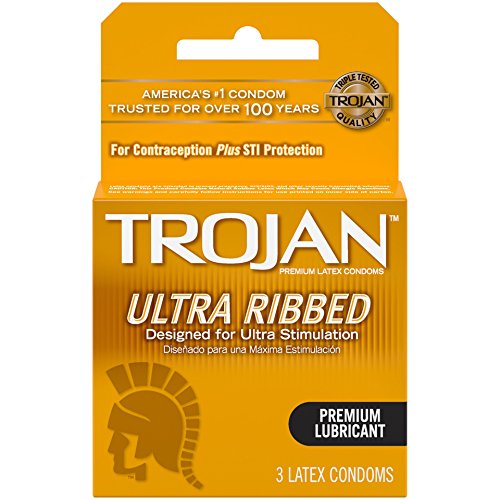 TROJAN Condom Ribbed 3s 6 Per Package - Family Planning TROJAN wholesale supplier Aonecostumer