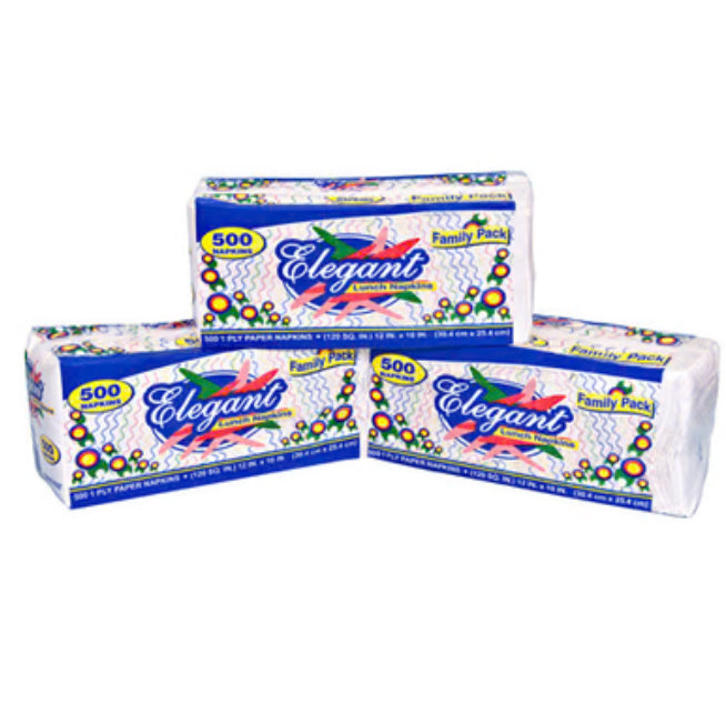 NAPKINS ELEGANT - 500ct/12pk - A1 WHOLESALE LLC wholesale supplier Aonecostumer