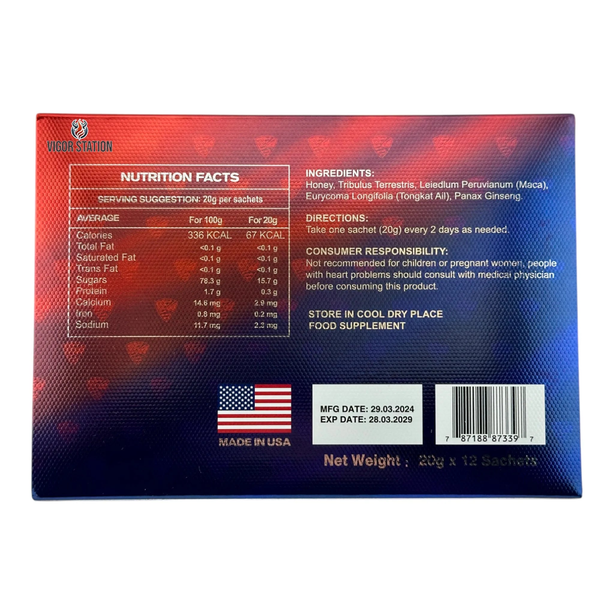 American Men Royal Honey 12 Pack - Vitalhoneyus wholesale supplier Aonecostumer