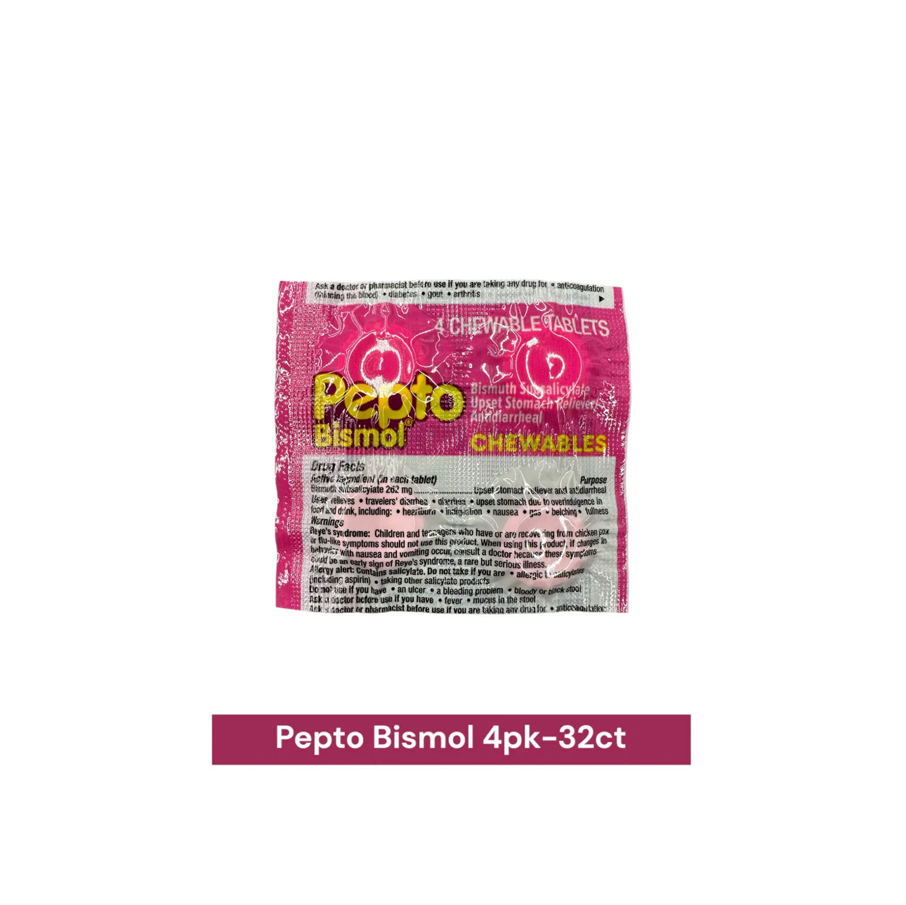 Pepto Bismol Diarrhea 4pk Original-32ct - A1 WHOLESALE LLC wholesale supplier Aonecostumer