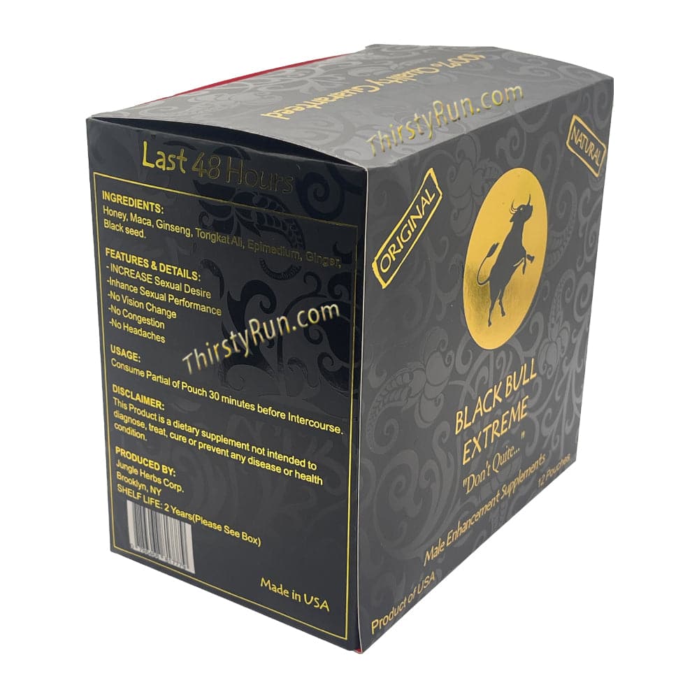 Black Bull Extreme Don't Quit Royal Honey – 12 Pouches x 22 Grams - Honey My Store wholesale supplier Aonecostumer