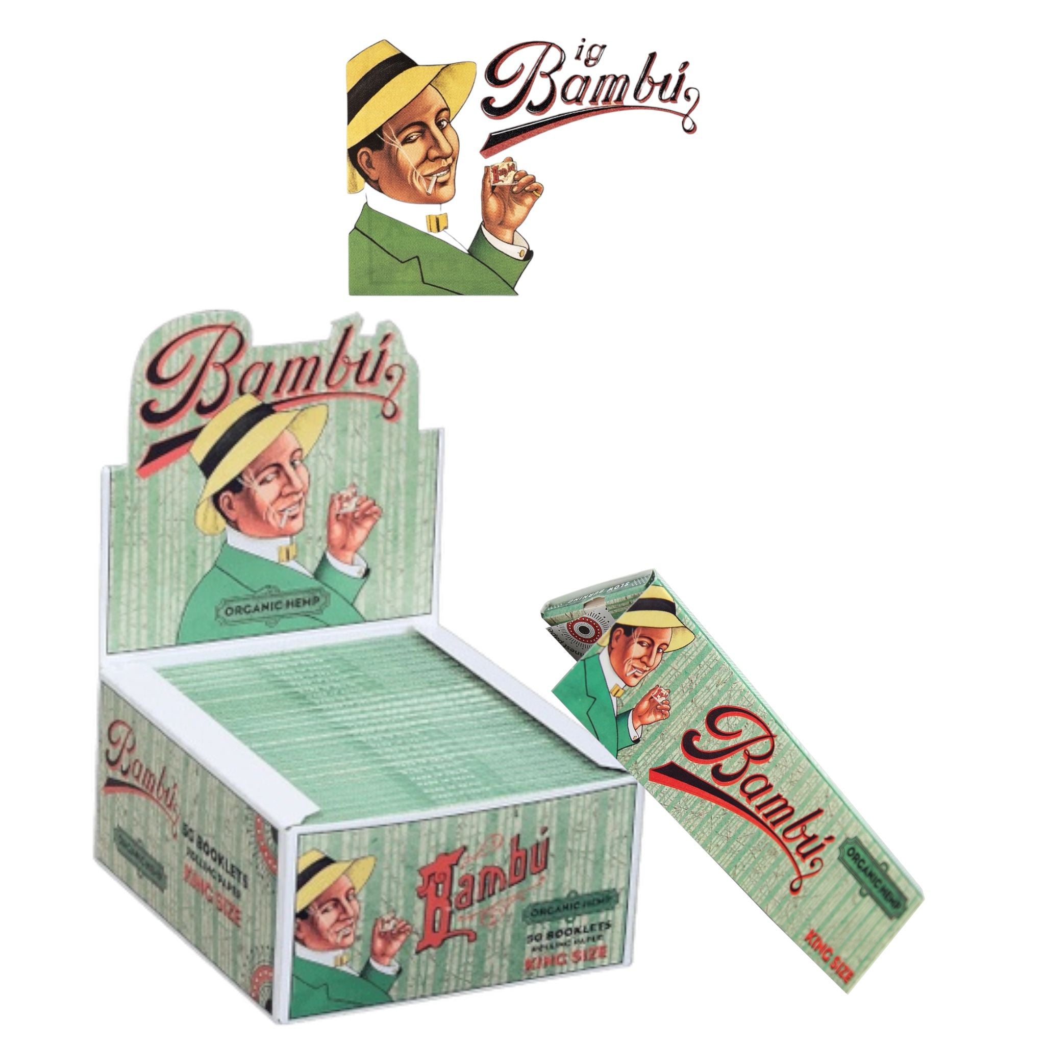 Big Bambu Paper Organic King-50ct - Rolling Papers Big Bambu wholesale supplier Aonecostumer