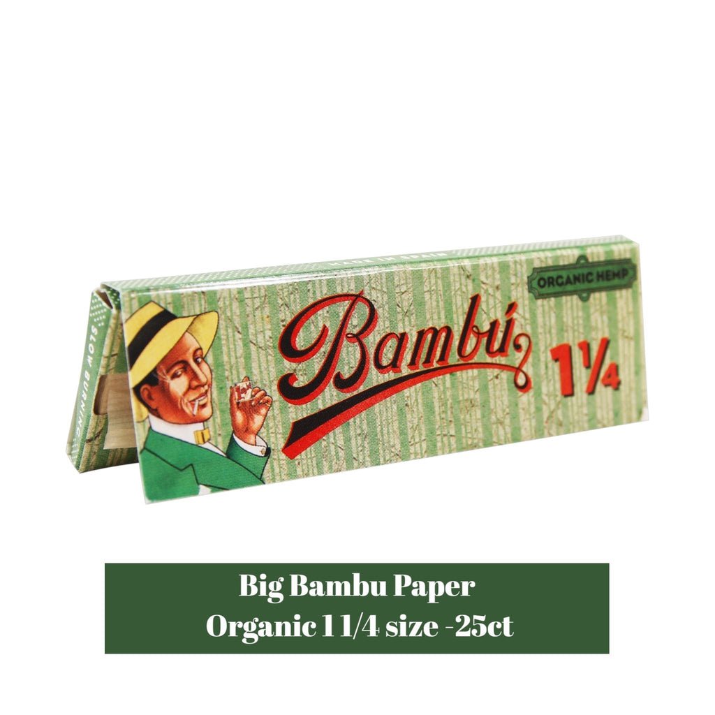 Big Bambu Paper Organic 1 1/4 -25ct - Rolling Papers Big Bambu wholesale supplier Aonecostumer