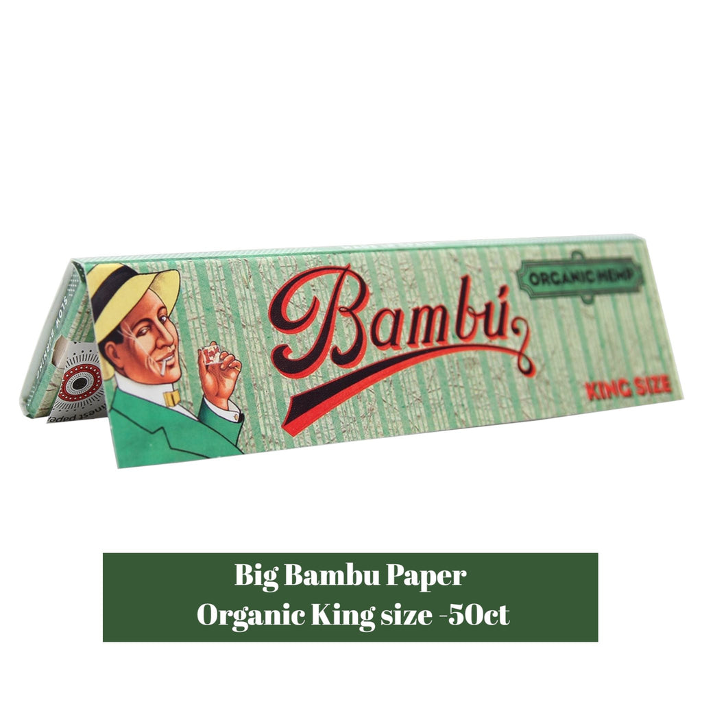 Big Bambu Paper Organic King-50ct - Rolling Papers Big Bambu wholesale supplier Aonecostumer