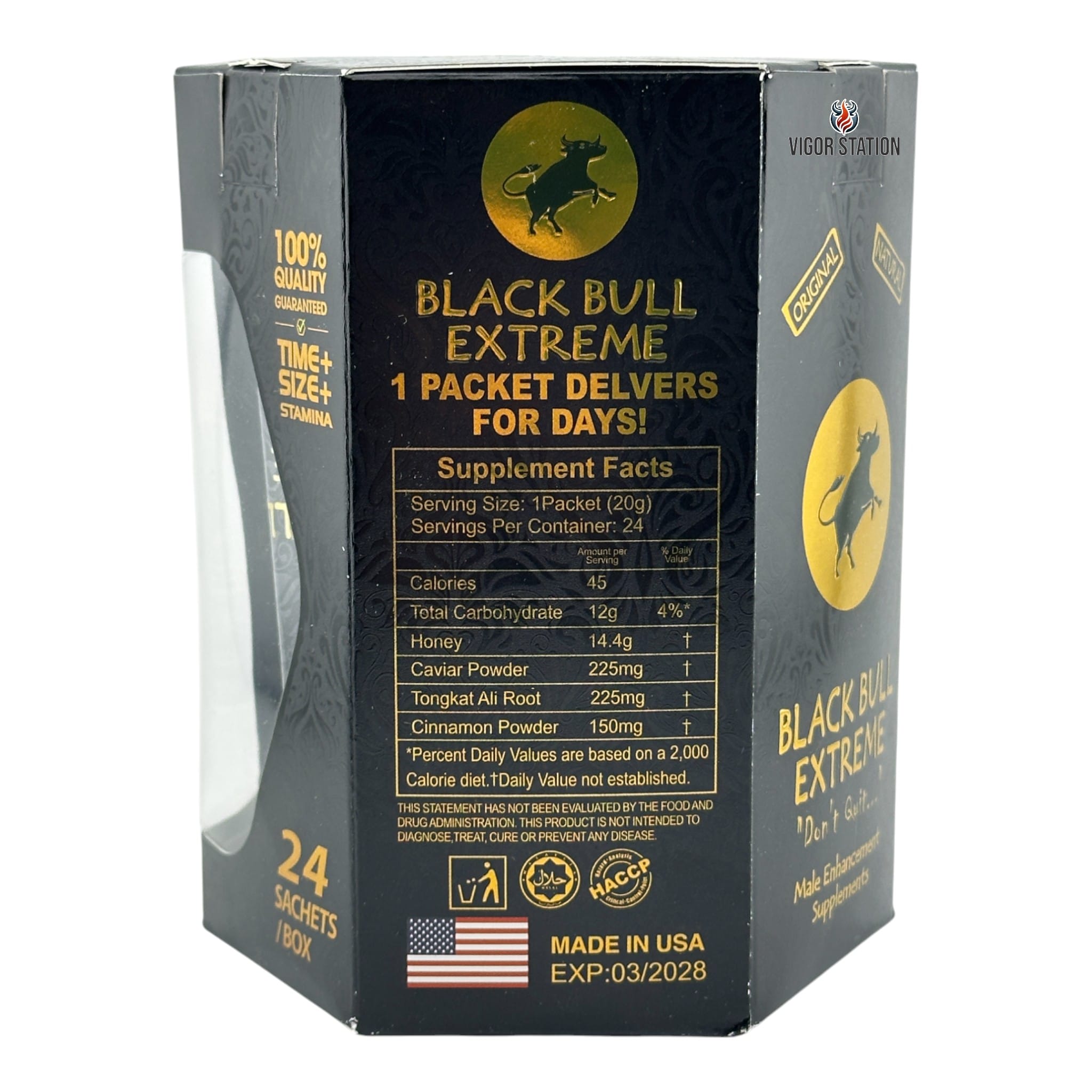 Black Bull Honey – 24 Pack - Honey Packs Black Bull Honey wholesale supplier Aonecostumer