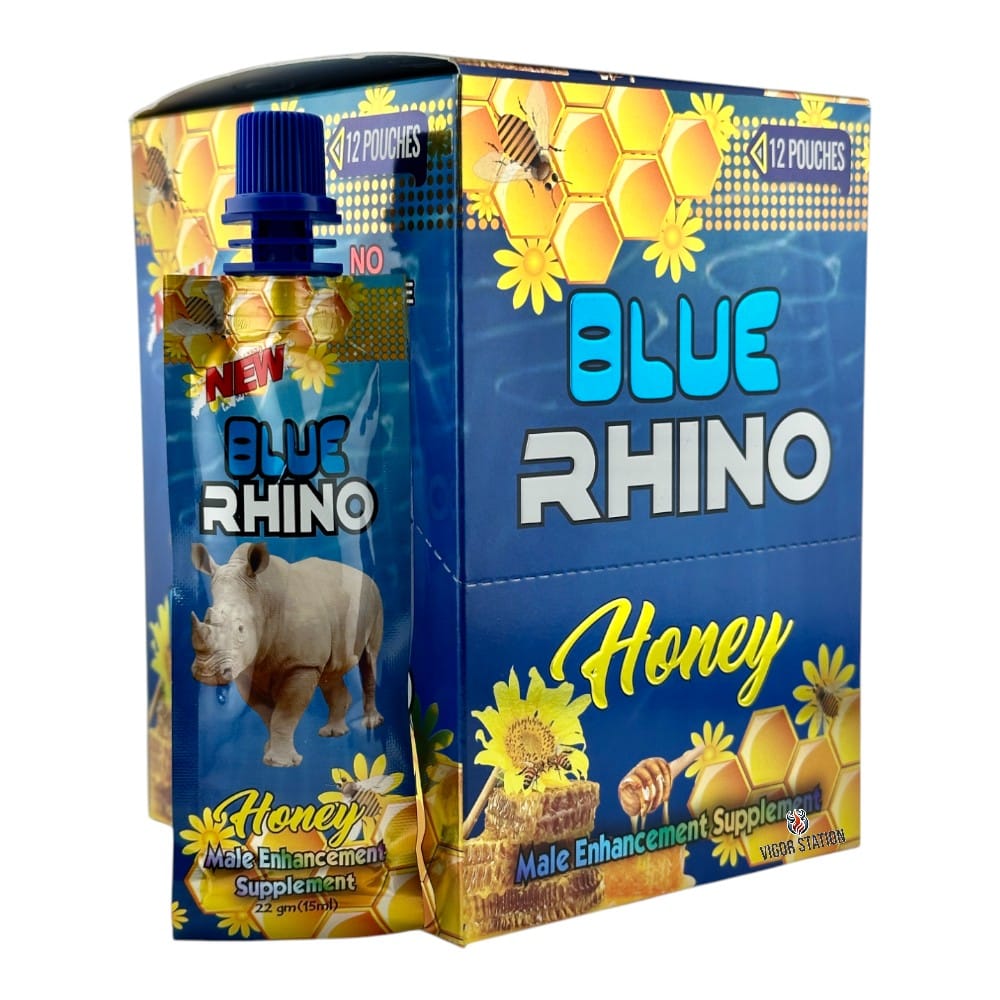 Blue Rhino Honey – 12 Pouches - Honey Packs Rhino wholesale supplier Aonecostumer