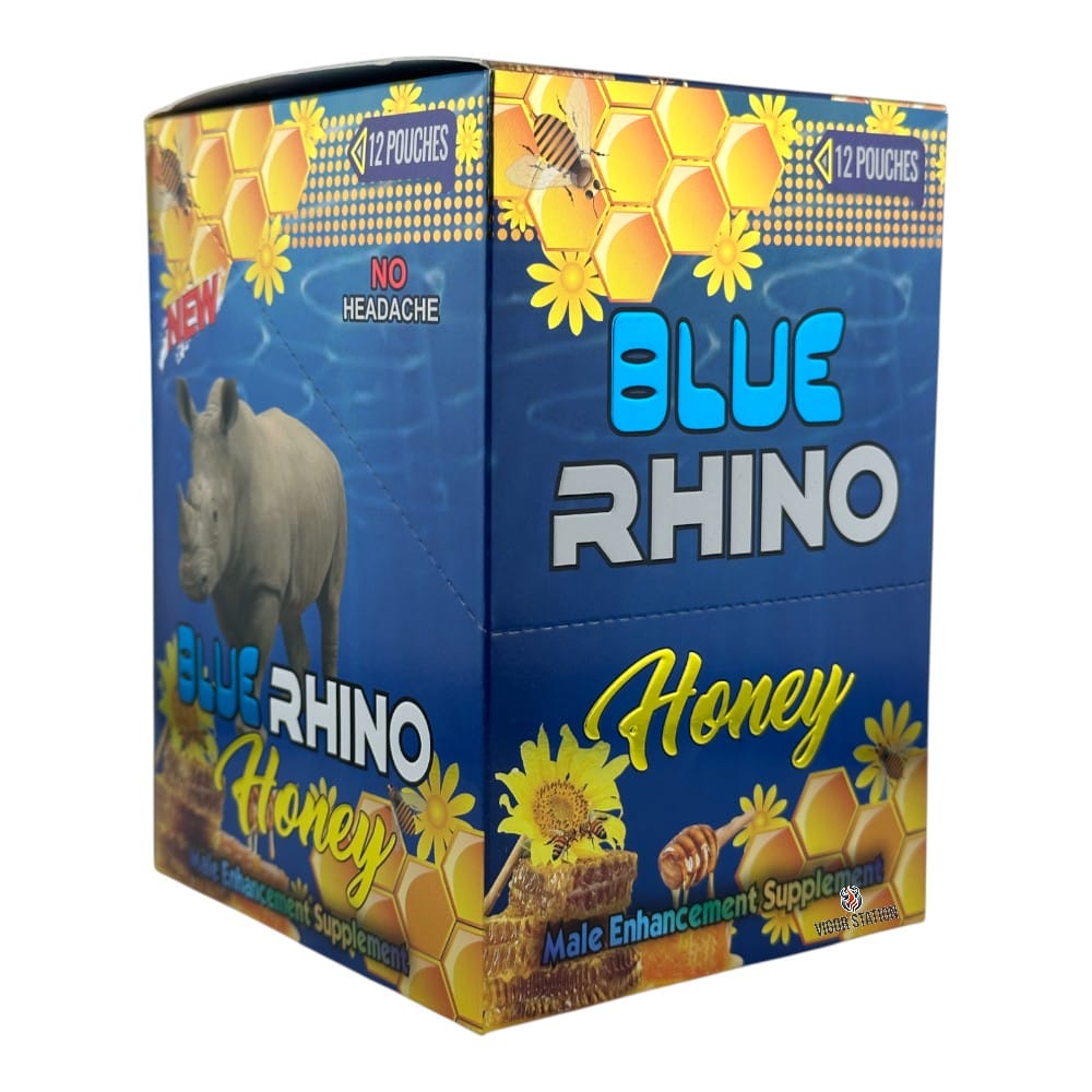 Blue Rhino Honey – 12 Pouches - Honey Packs Rhino wholesale supplier Aonecostumer