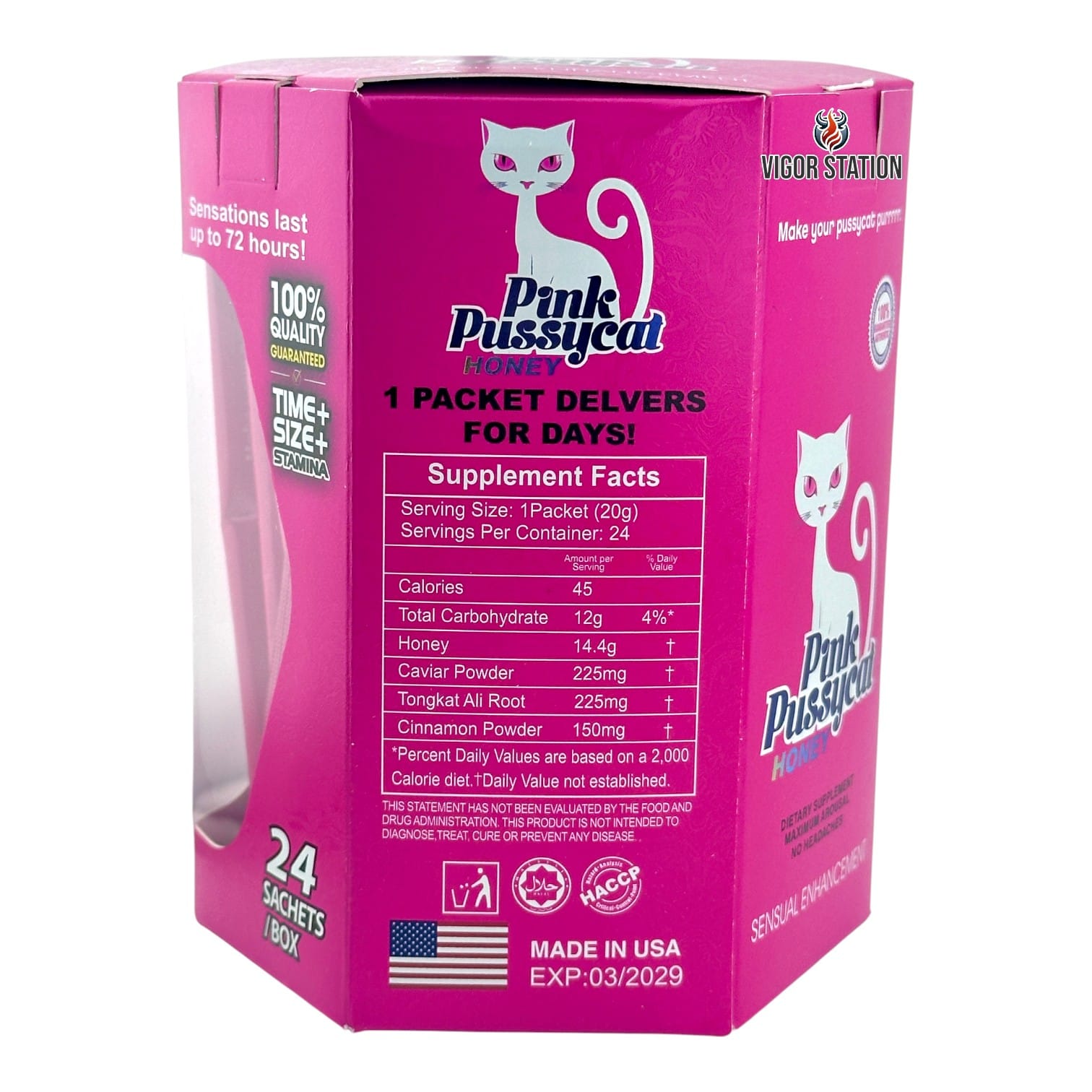 Pink Pussycat Honey – 24 Pack - Honey Packs Pink Pussycat wholesale supplier Aonecostumer