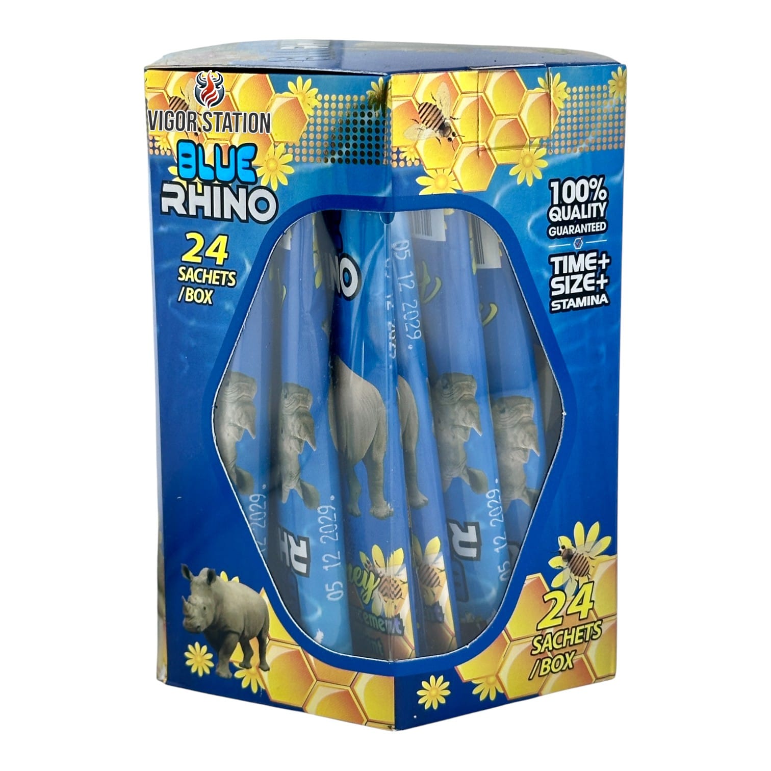 Blue Rhino Honey – 24 Pack - Honey Packs Rhino wholesale supplier Aonecostumer
