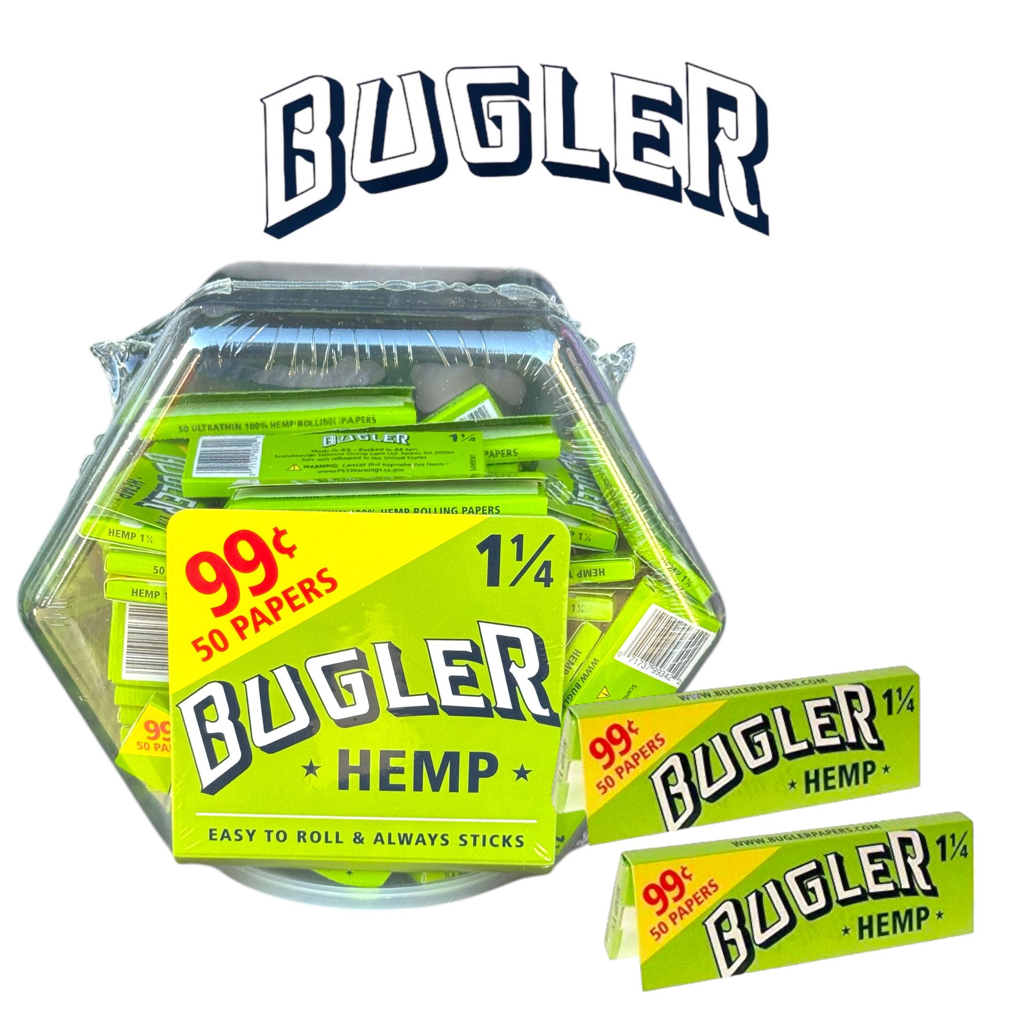 Bugler Rolling Paper 2/99 HEMP 50 Booklet 75c Jar - Rolling Papers Bugler wholesale supplier Aonecostumer