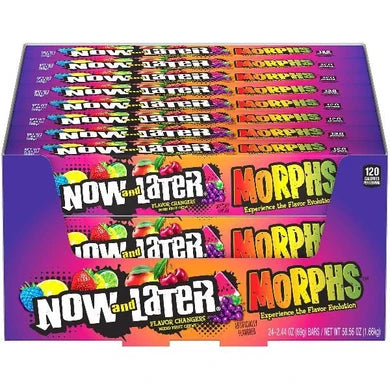 Now and Later Morphs Flavor-Changing Candy Bars, 2.44 oz — Singles, Multi-Packs & 24-Count Case