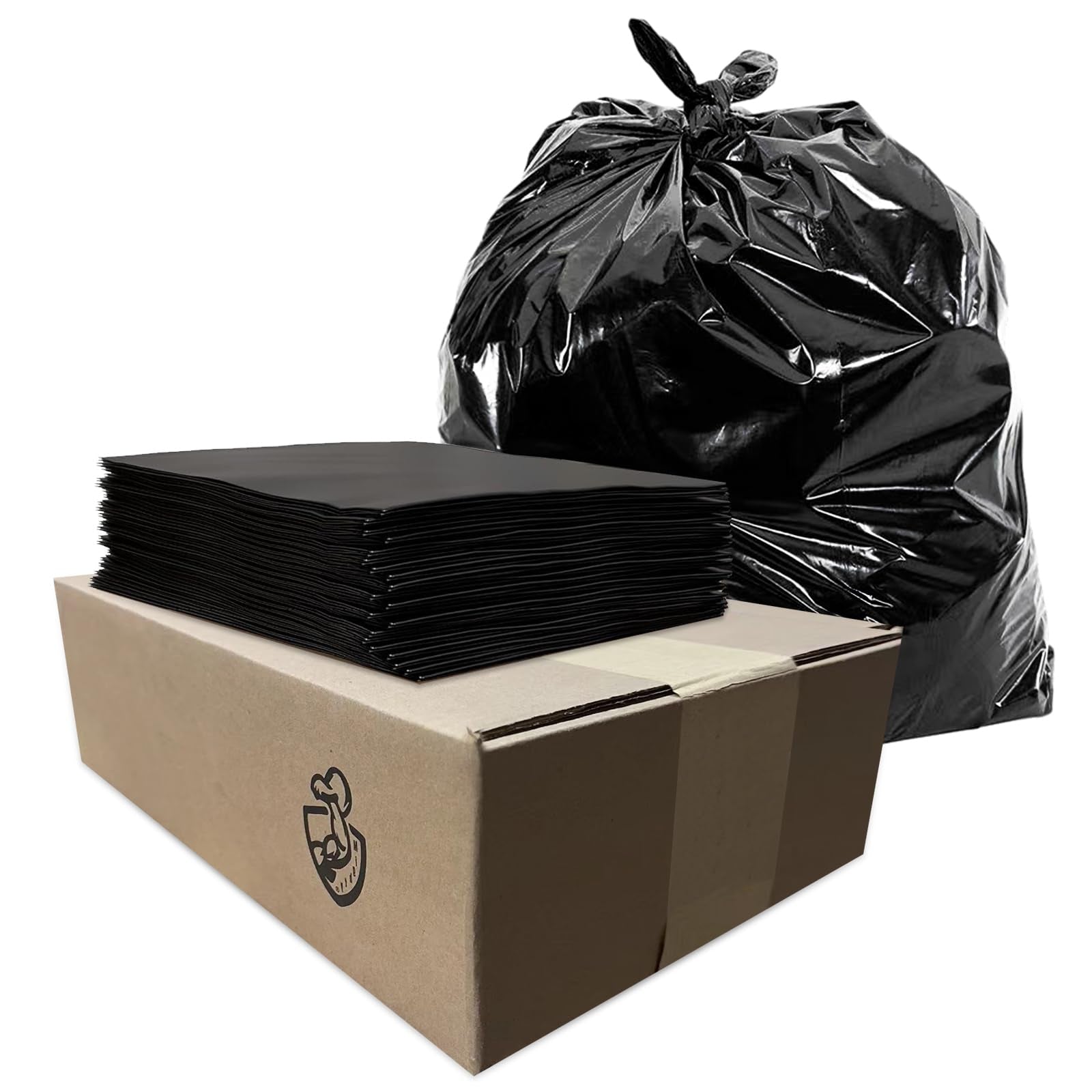 100ct-Large 55-60 Gallon Heavy Duty Trash Can Bags - A1 WHOLESALE LLC wholesale supplier Aonecostumer