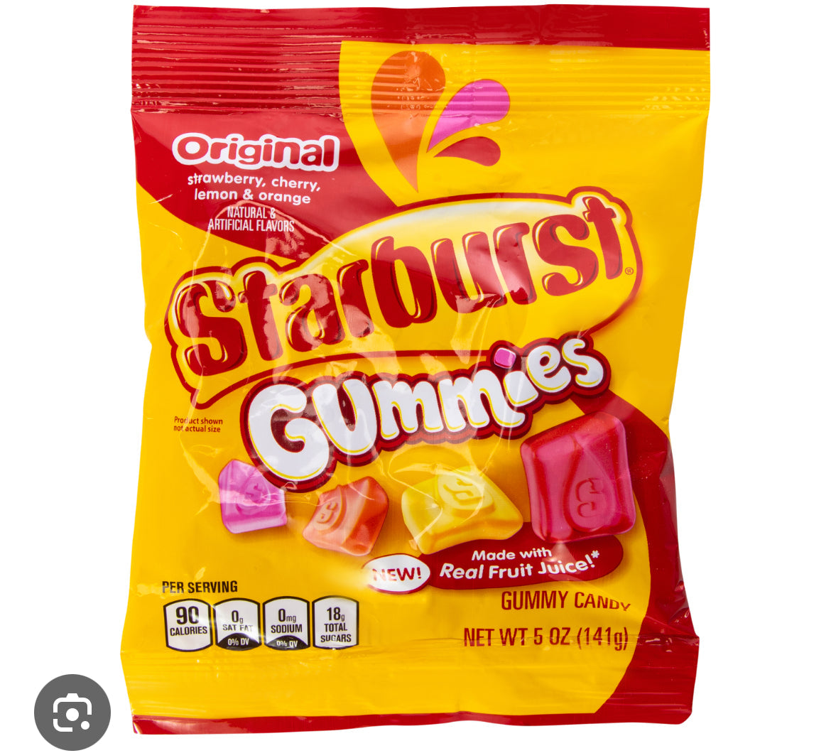 Starburst Gummies Original 5oz bag 12pck - My Store wholesale supplier Aonecostumer
