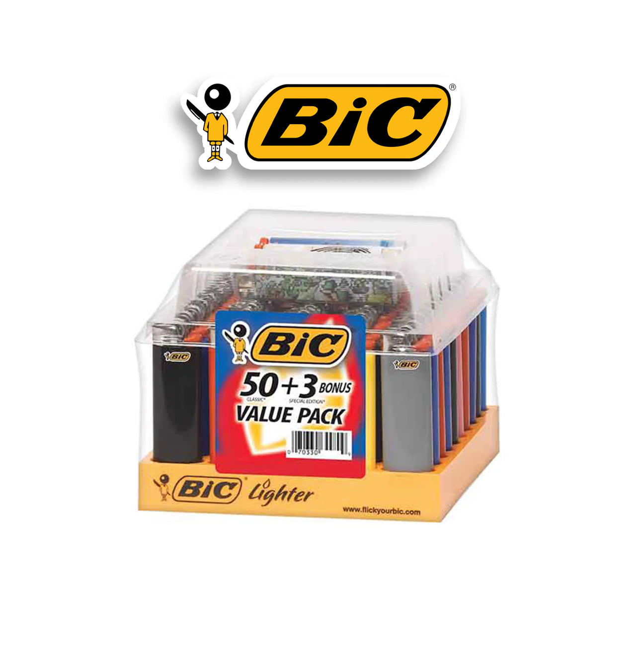 Bic Lighter Classic 50ct +3 free - A1 WHOLESALE LLC wholesale supplier Aonecostumer