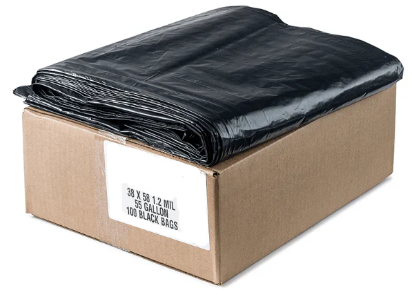 100ct-Large 55-60 Gallon Heavy Duty Trash Can Bags - A1 WHOLESALE LLC wholesale supplier Aonecostumer
