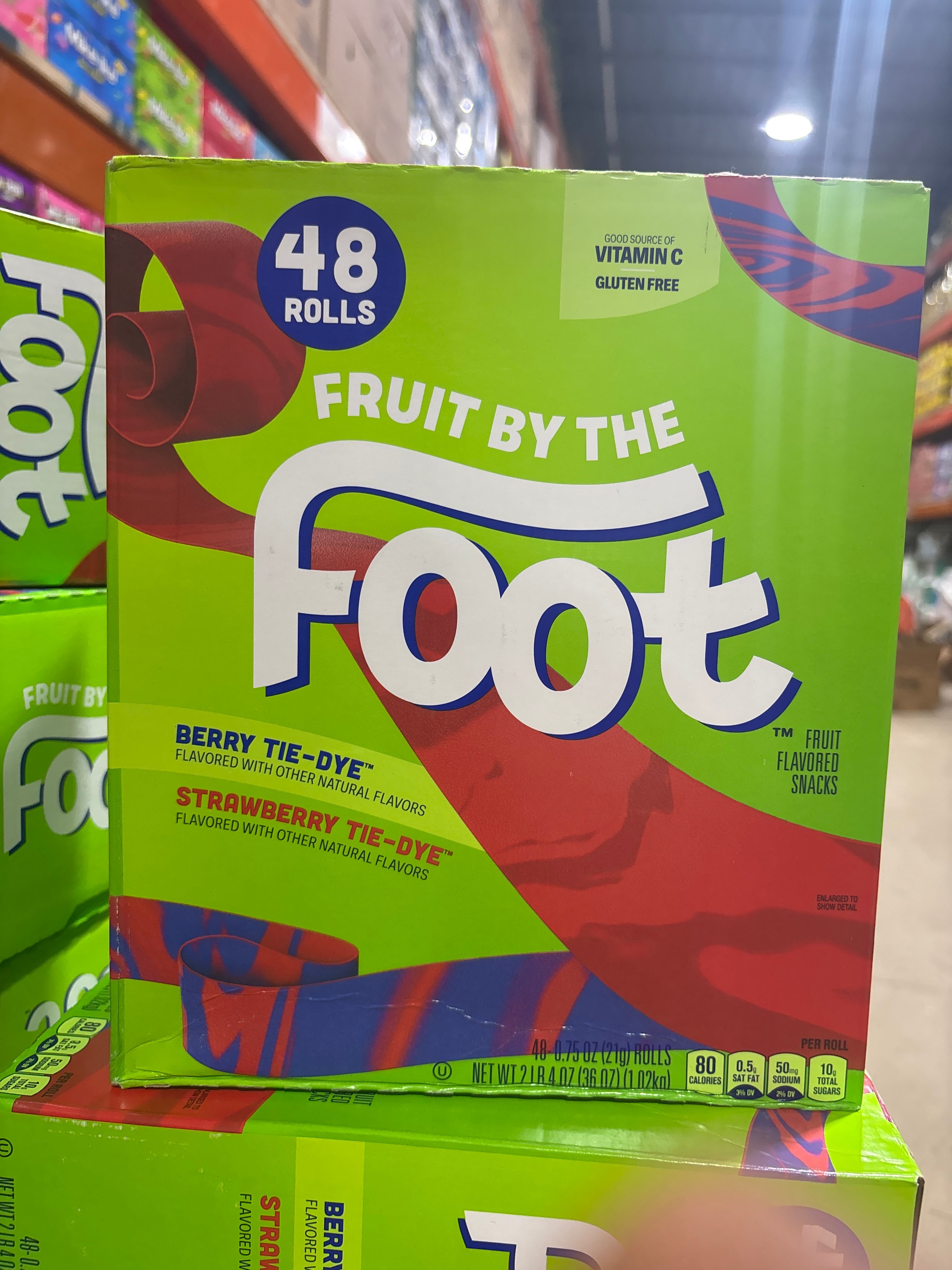 Fruit By The Foot, Berry Tie-Dye,48Rolls,36oz - My Store wholesale supplier Aonecostumer