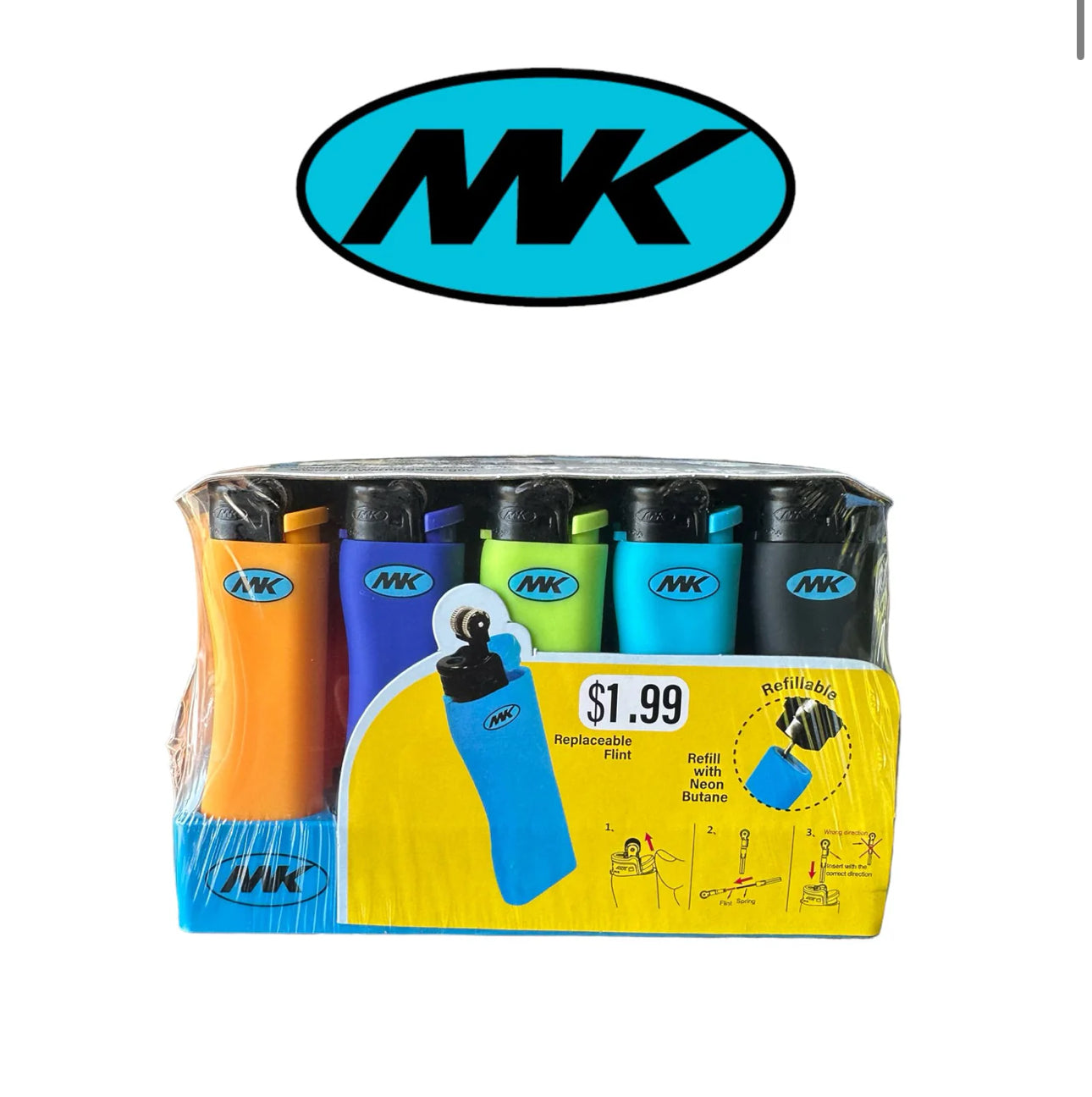 MK Lighter Classic Grip 50ct - A1 WHOLESALE LLC wholesale supplier Aonecostumer