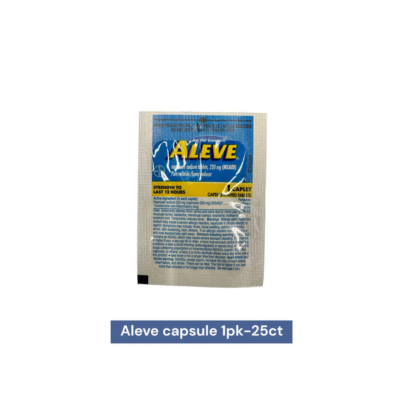Aleve Tablet 1 pk Dispenser- 25ct - A1 WHOLESALE LLC wholesale supplier Aonecostumer