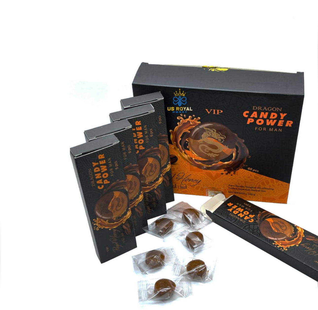 Dragon Candy Power For Man (60 ct.) - VIP honey store wholesale supplier Aonecostumer