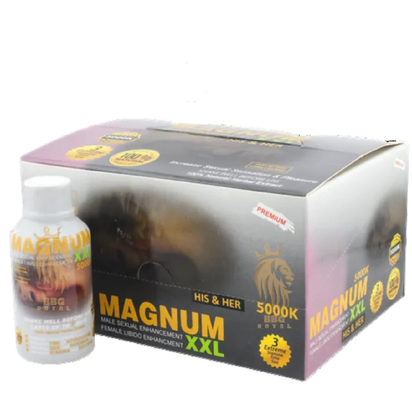 Magnum XXL 5000K Male & Female Enhancement Drink – Ultimate Libido & Performance Booster (12 Bottles, 2oz Each) – Extreme Stamina & Energy - Enhancement Magnum wholesale supplier A1 main