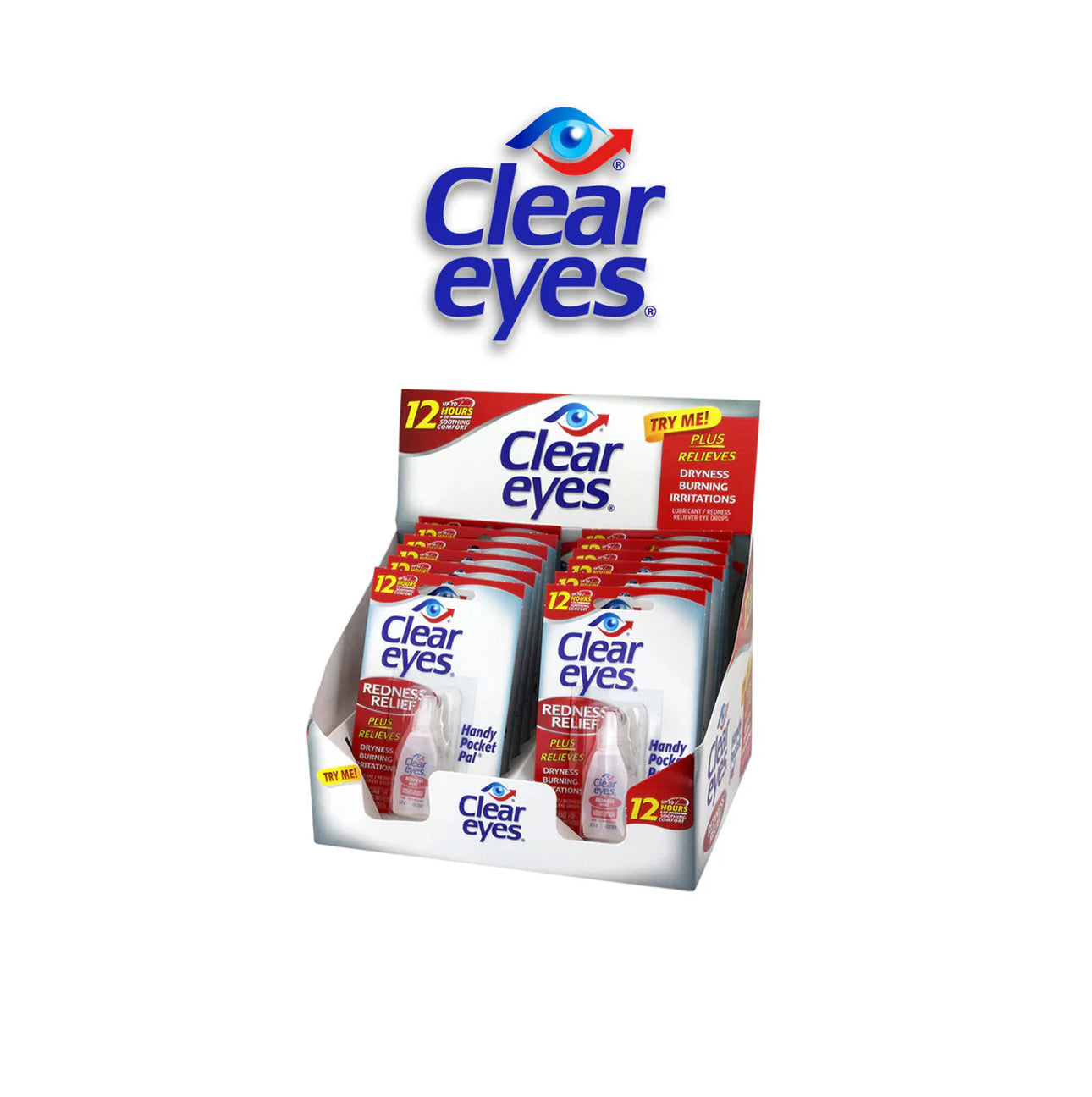 Clear Eyes Redness Relief Eye Drops -12 count - A1 WHOLESALE LLC wholesale supplier Aonecostumer
