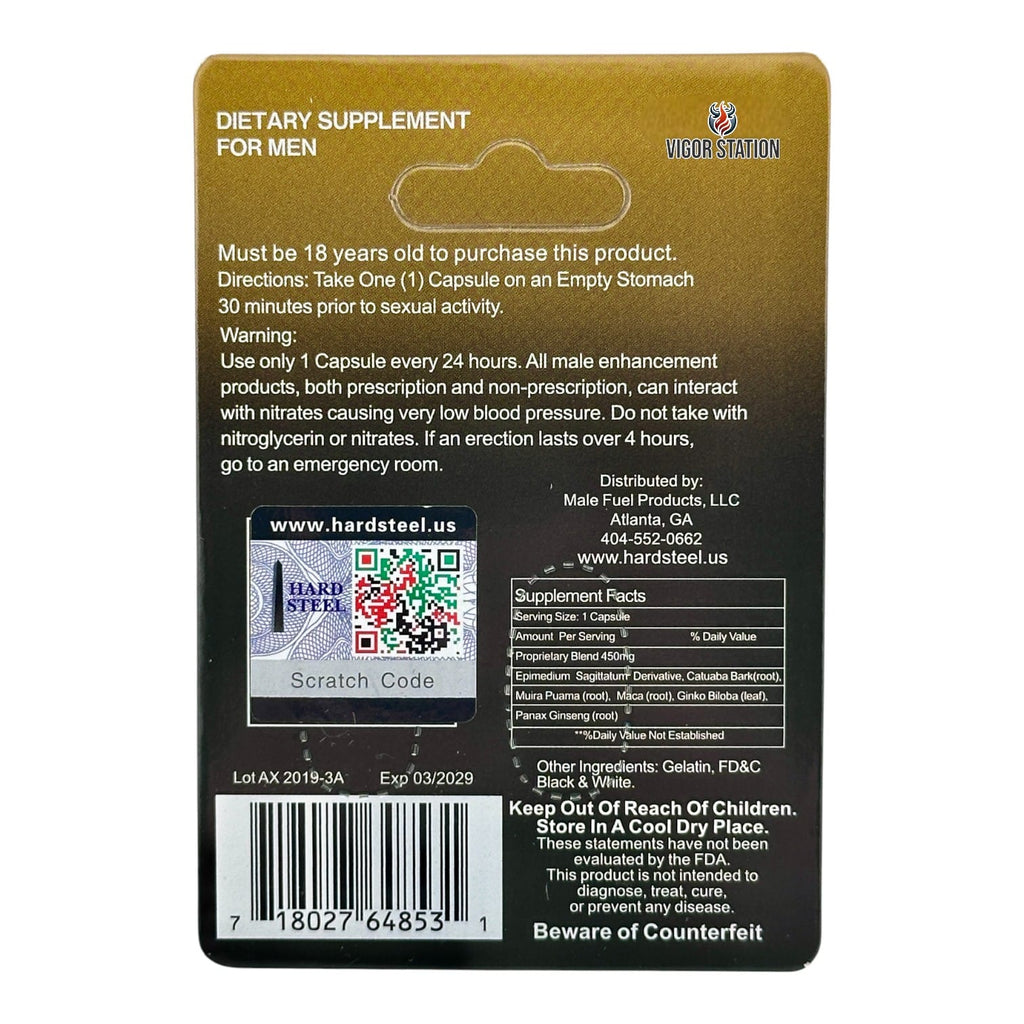 Hard Steel Plus Pill – 2 Capsules - Pills Hard Steel wholesale supplier Aonecostumer