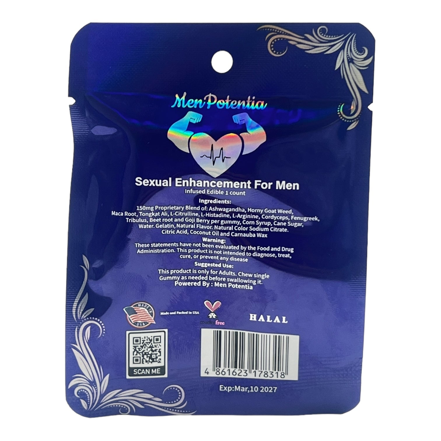 Men Potentia Gummy x Male Enchantment Gummy