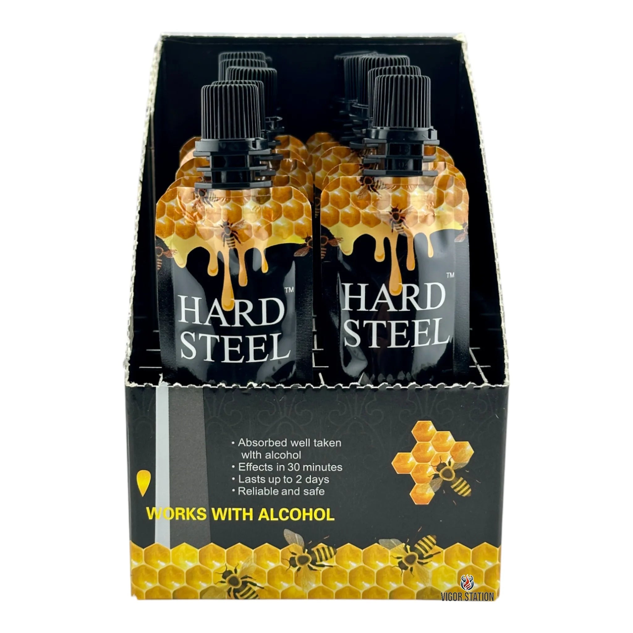 Hard Steel Honey – 12 PACKS - Vitalhoneyus wholesale supplier Aonecostumer