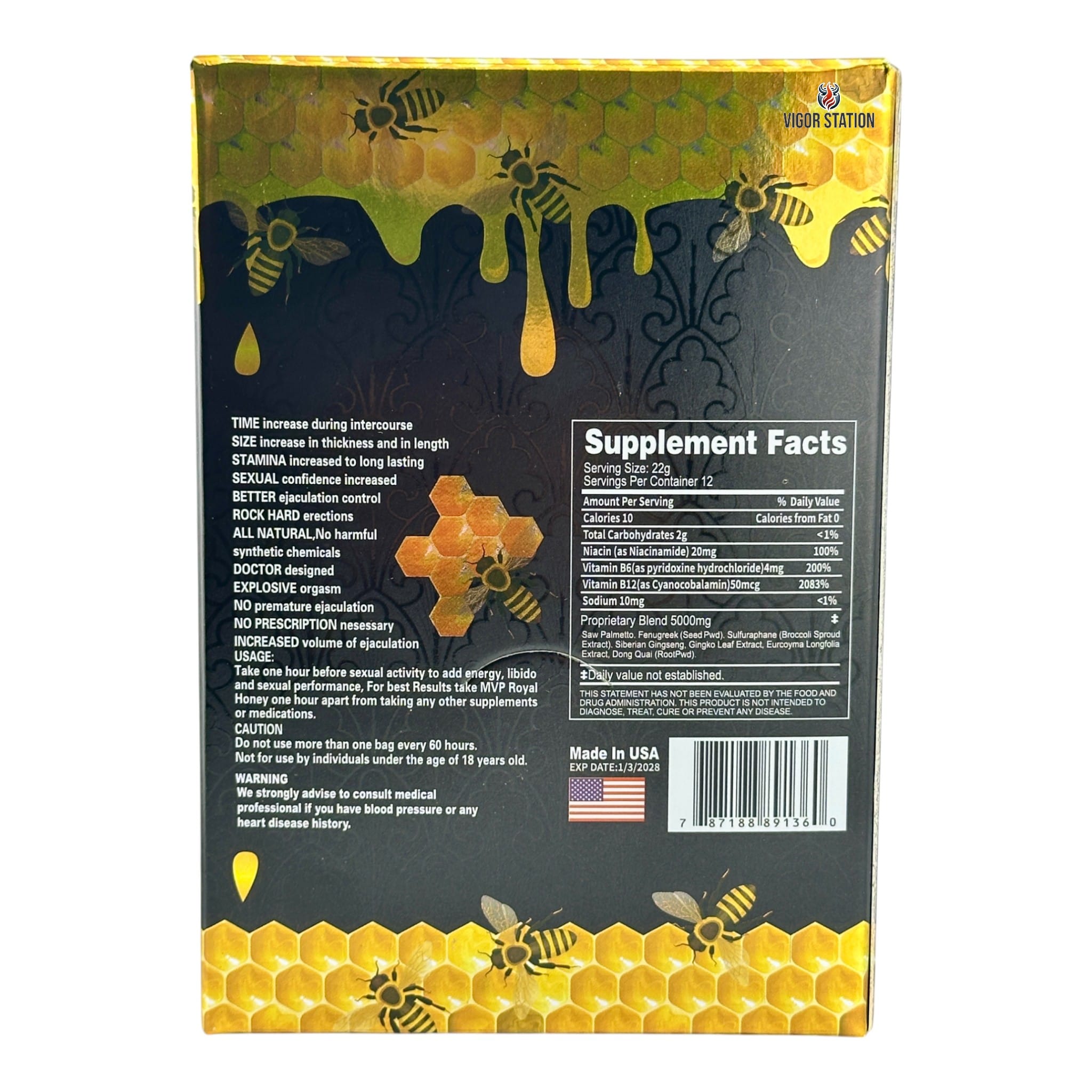 Hard Steel Honey – 12 Pouches - Honey Packs Hard Steel wholesale supplier Aonecostumer