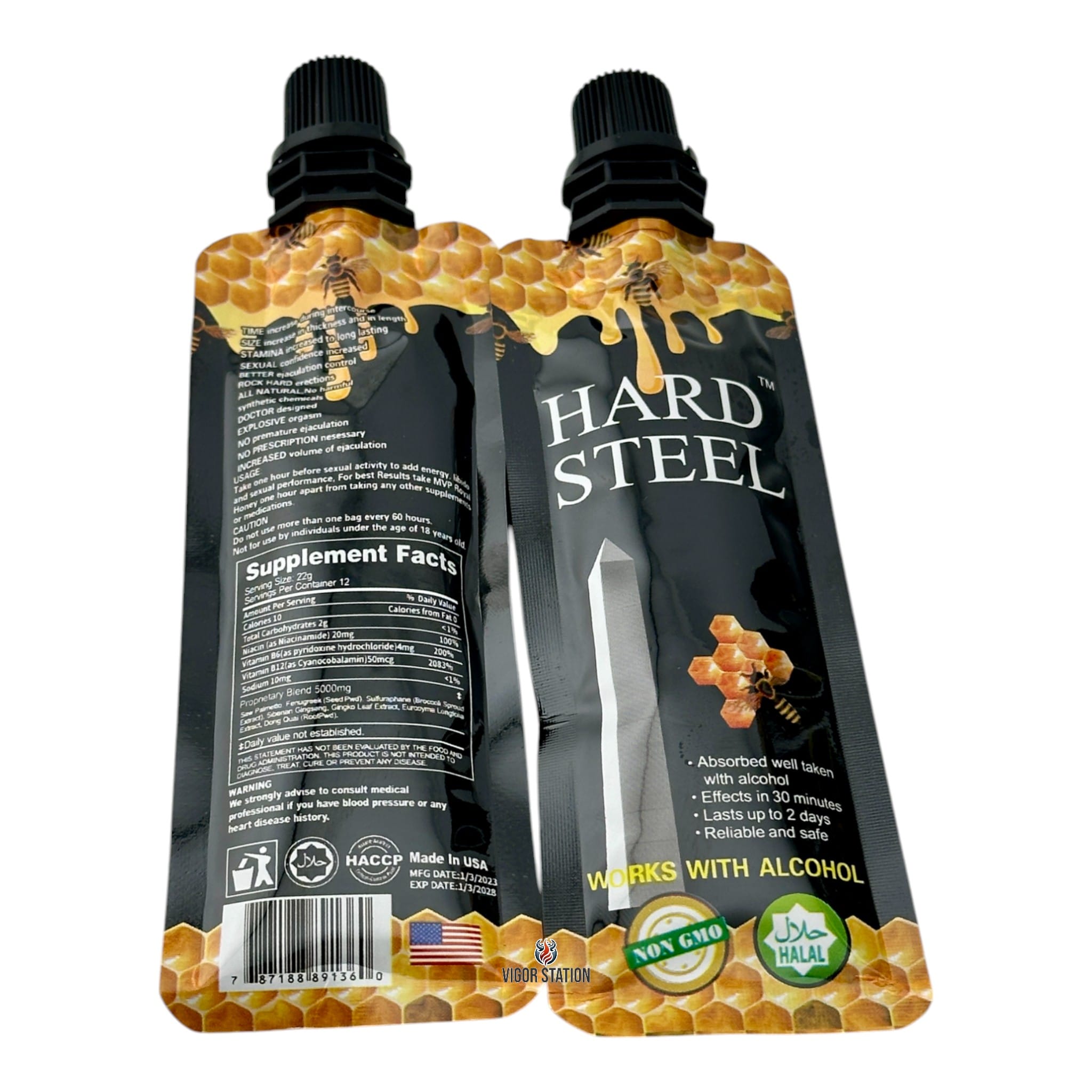 Hard Steel Honey – 12 Pouches - Honey Packs Hard Steel wholesale supplier Aonecostumer