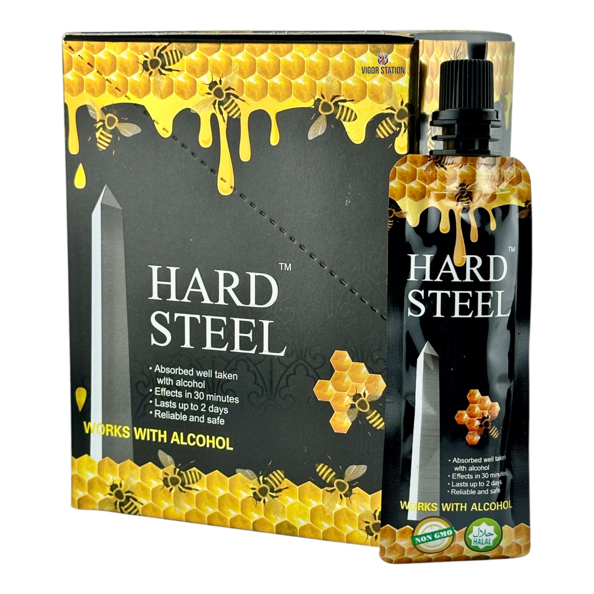 Hard Steel Honey – 12 Pouches - Honey Packs Hard Steel wholesale supplier Aonecostumer