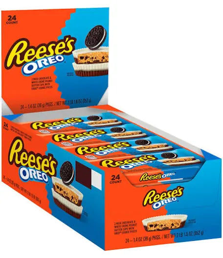 OREO REESES Cookie Cups 24-Pack Case — Grab-and-Go Snack Cups