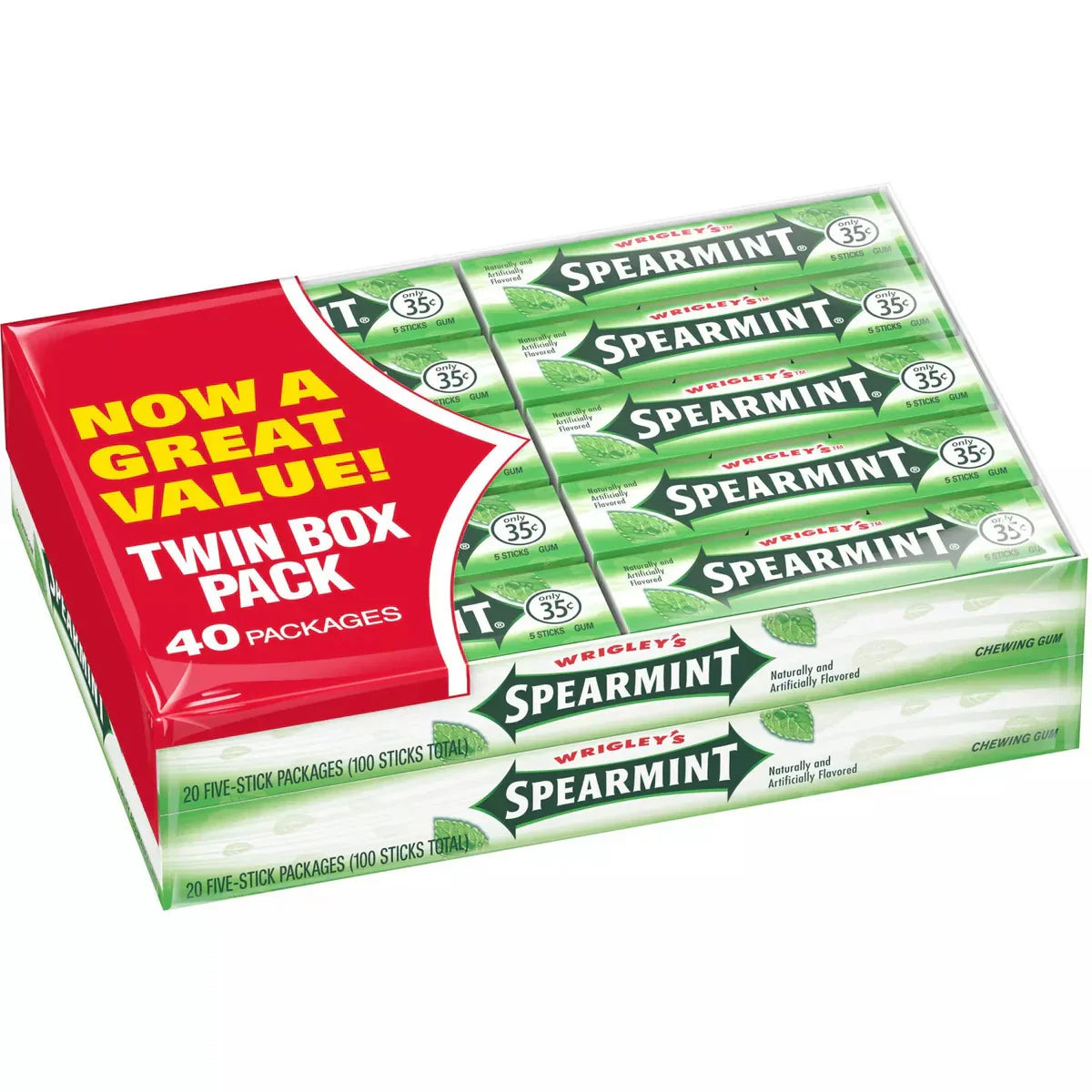 Wrigley's Spearmint Gum - 5ct/40pk - A1 WHOLESALE LLC wholesale supplier Aonecostumer