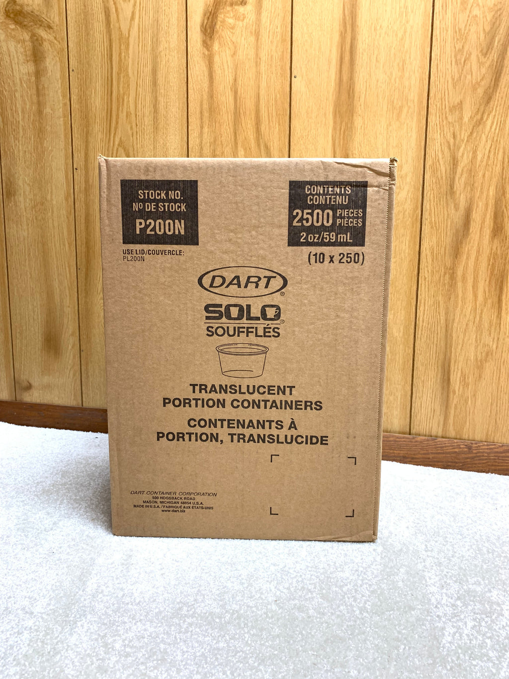 Dart P100N solo souffles 1oz/30ml, 2oz/59ml 2500pcs - My Store wholesale supplier Aonecostumer