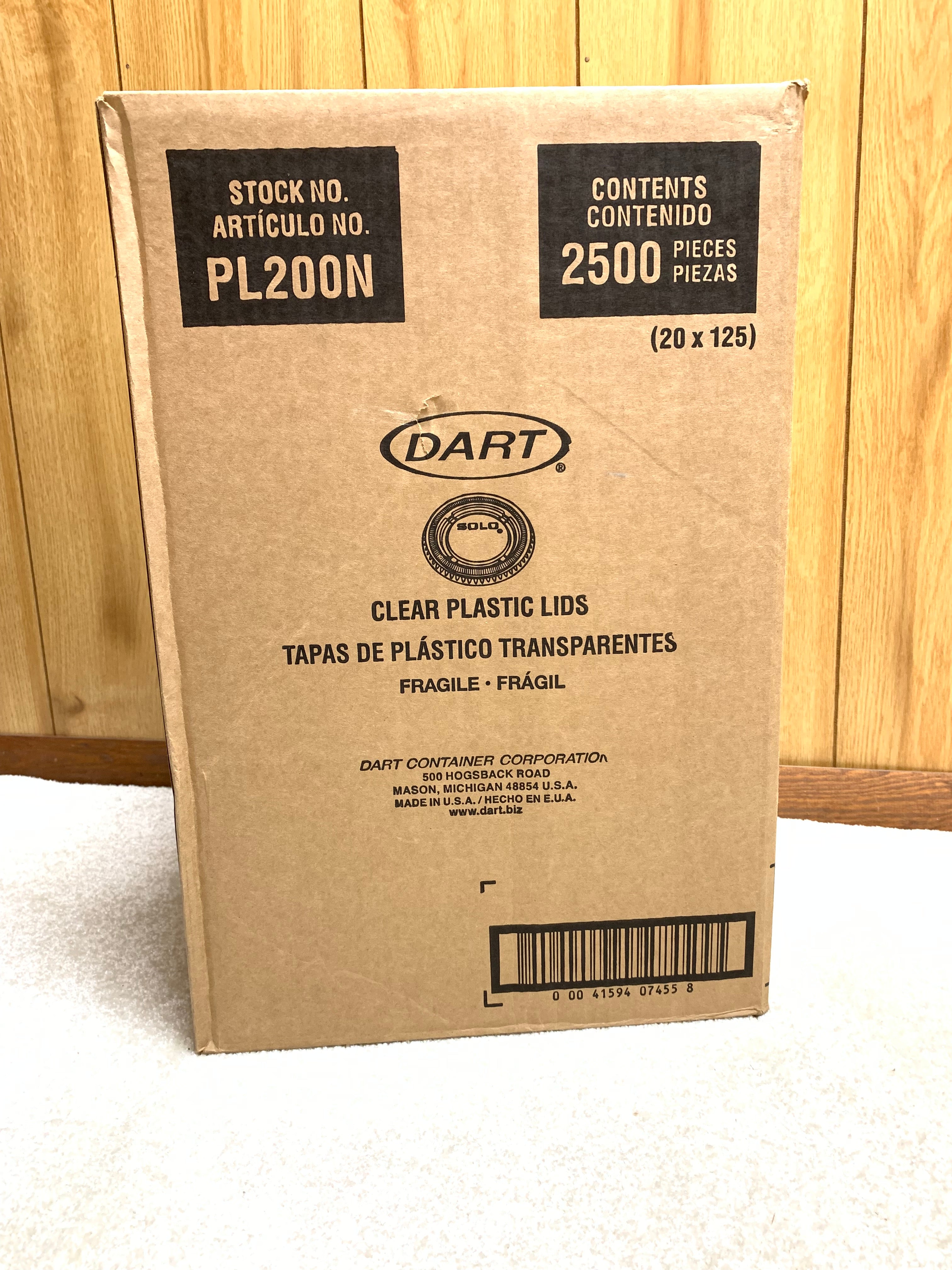 Dart PL100N/PL200N 1oz, 2oz clear plastic lids 2500 pcs - My Store wholesale supplier Aonecostumer