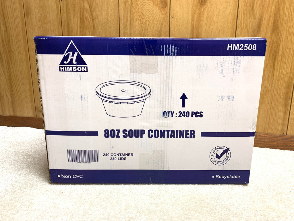 Himson 8oz soup container 240 combo pack - My Store wholesale supplier Aonecostumer