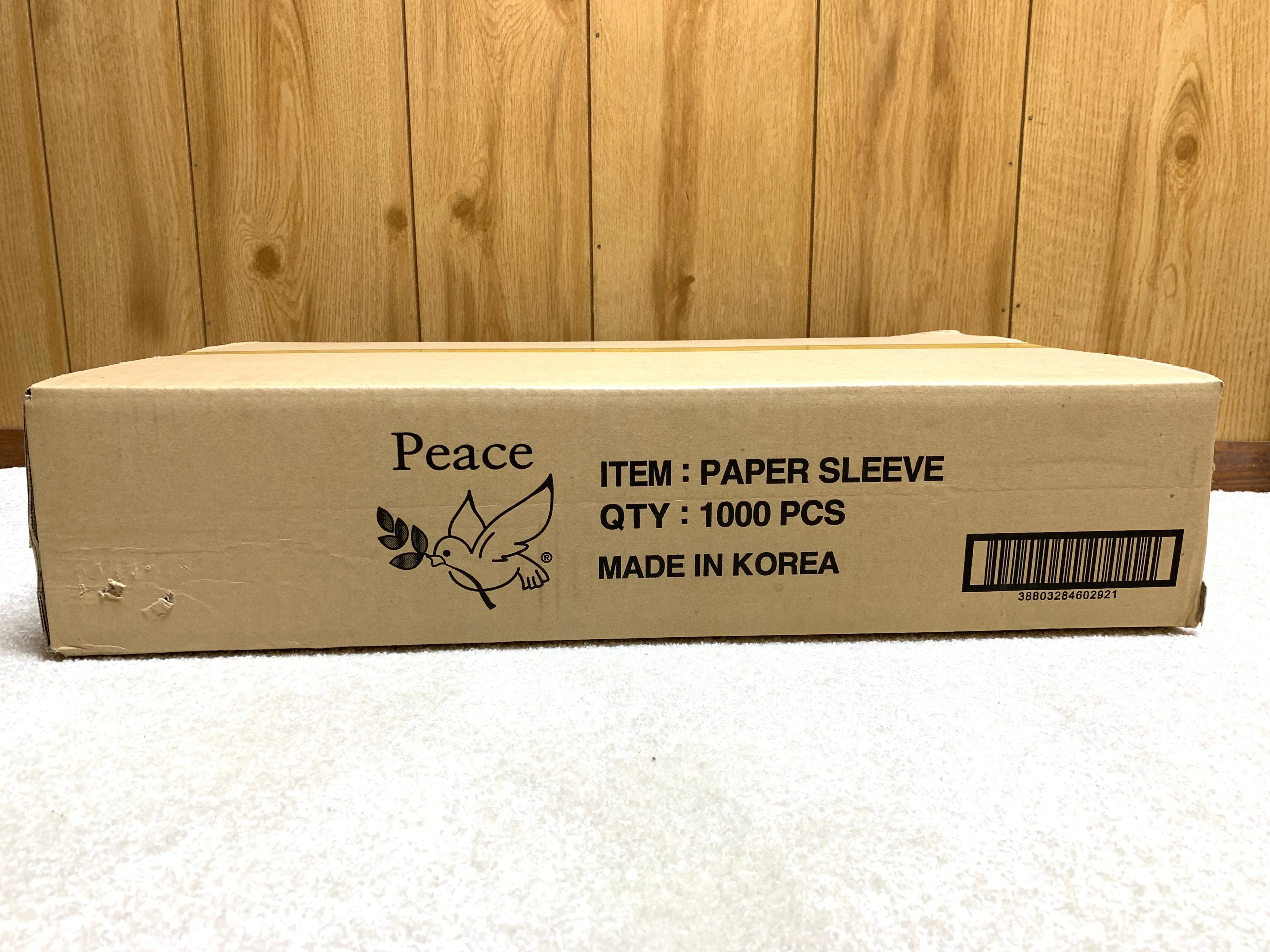 Peace paper cup sleeves 1000pcs - My Store wholesale supplier Aonecostumer