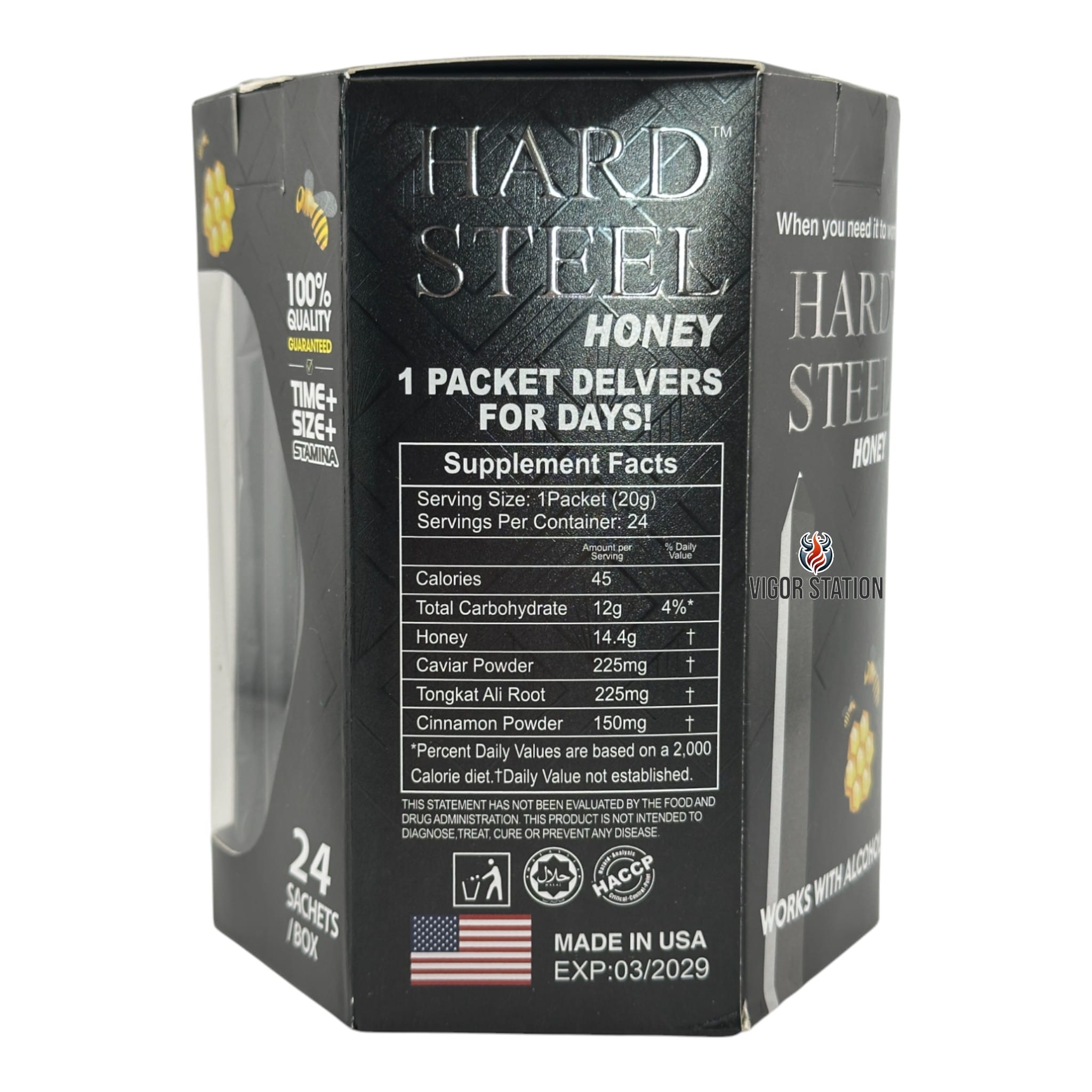 Hard Steel Honey – 24 Pack - Honey Packs Hard Steel wholesale supplier Aonecostumer