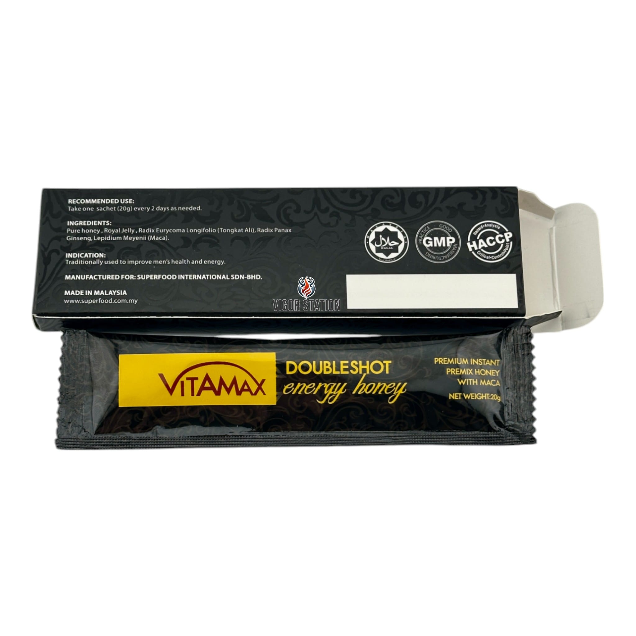 Vitamax Doubleshot Energy Honey – 10 Pack - Honey Packs Vitamax Energy Honey wholesale supplier Aonecostumer