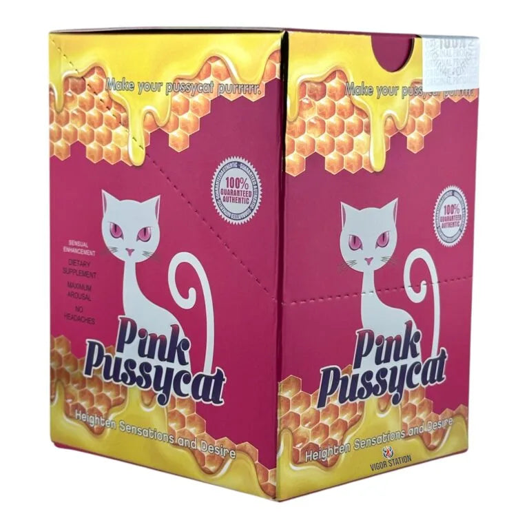 Women Pink Pussycat Honey 12 Pack Tubes - Vitalhoneyus wholesale supplier Aonecostumer