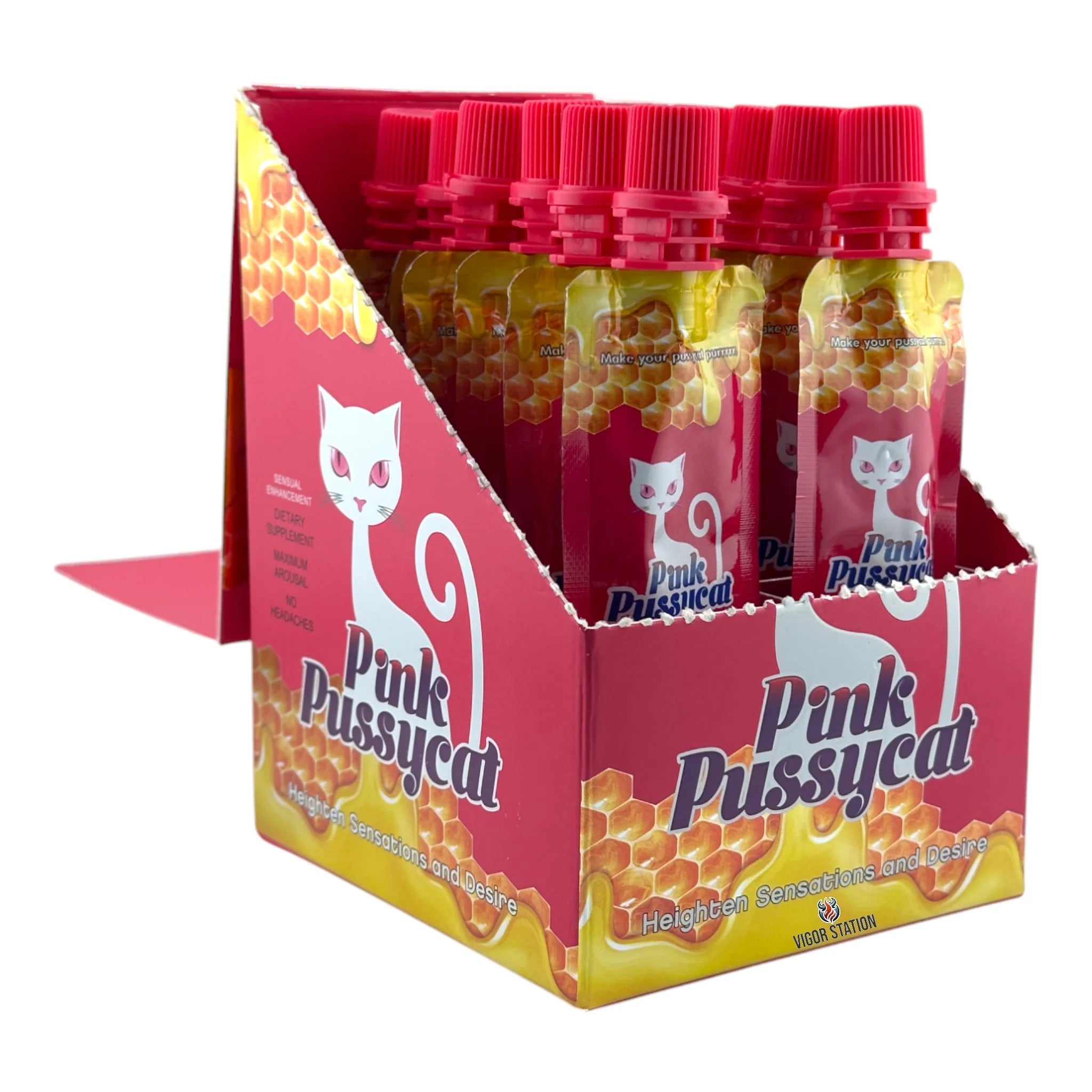 Women Pink Pussycat Honey 12 Pack Tubes - Vitalhoneyus wholesale supplier Aonecostumer