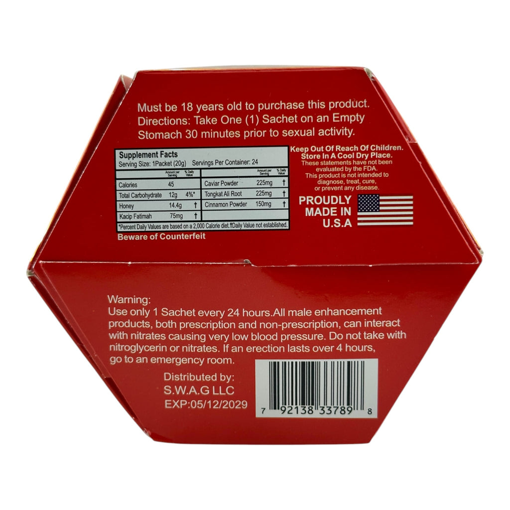 Premium Swag Honey – 24 Pack - Honey Packs Premium Swag wholesale supplier Aonecostumer