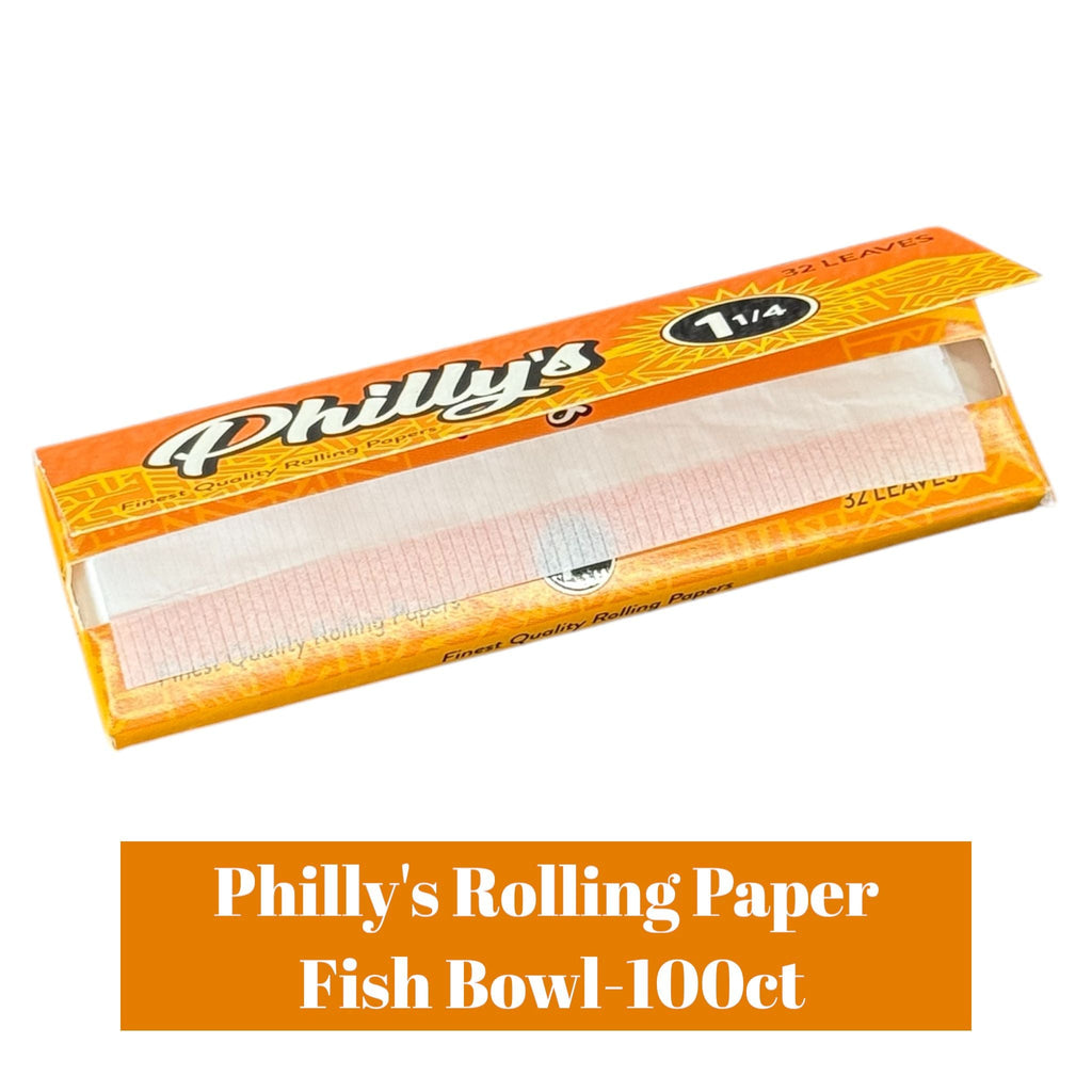 Philly's Rolling Paper Fish Bowl- 100ct - Rolling Papers Phillys wholesale supplier Aonecostumer