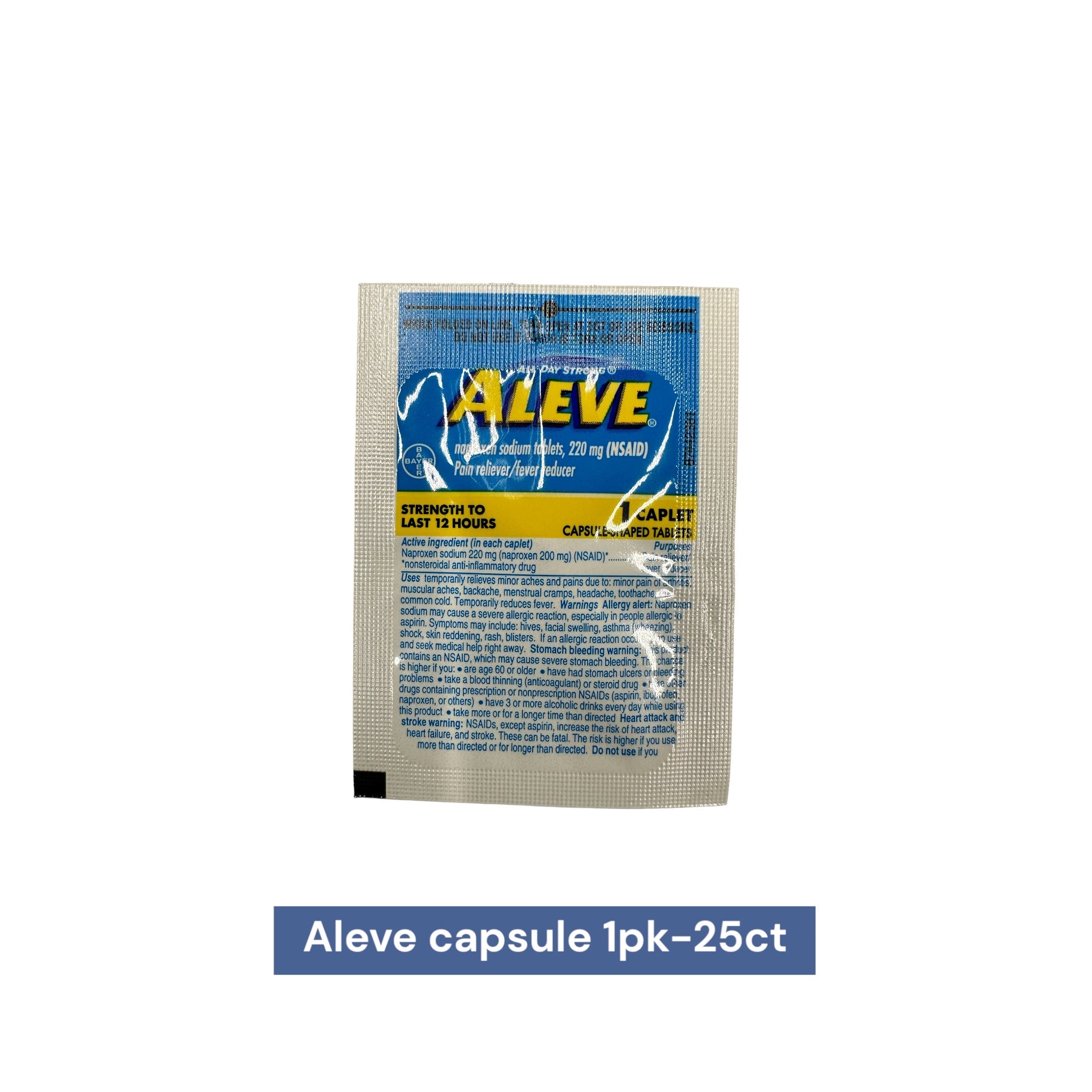 Aleve Tablet 1pk Dispenser- 25ct - Medicine Bayer wholesale supplier Aonecostumer