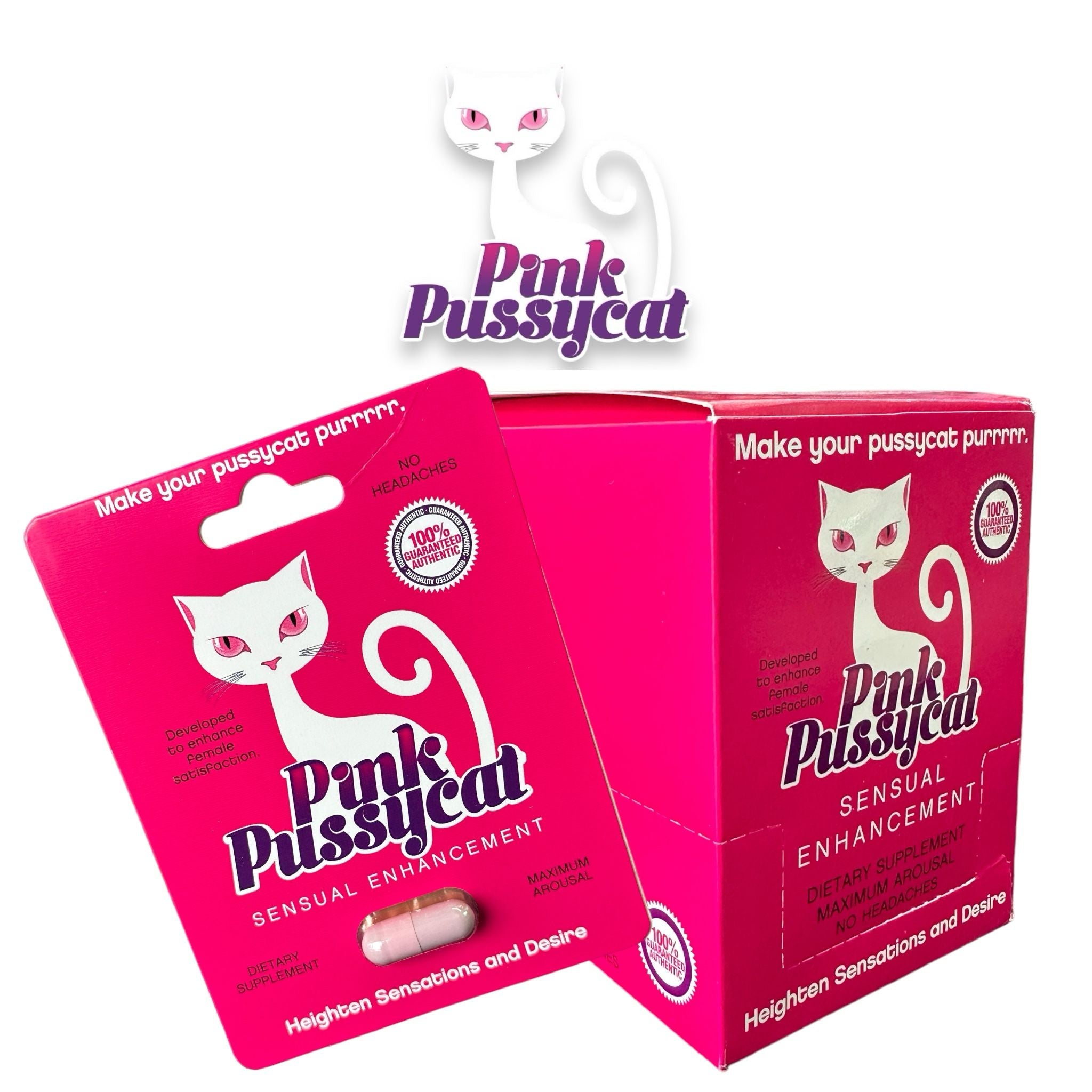 Pink Pussy Cat Single-30ct - Enhancement Supplies Pink Pussycat wholesale supplier Aonecostumer