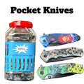 Folding Knives Jar- 48ct - Personal Use SoCAL Distro LLC wholesale supplier Aonecostumer