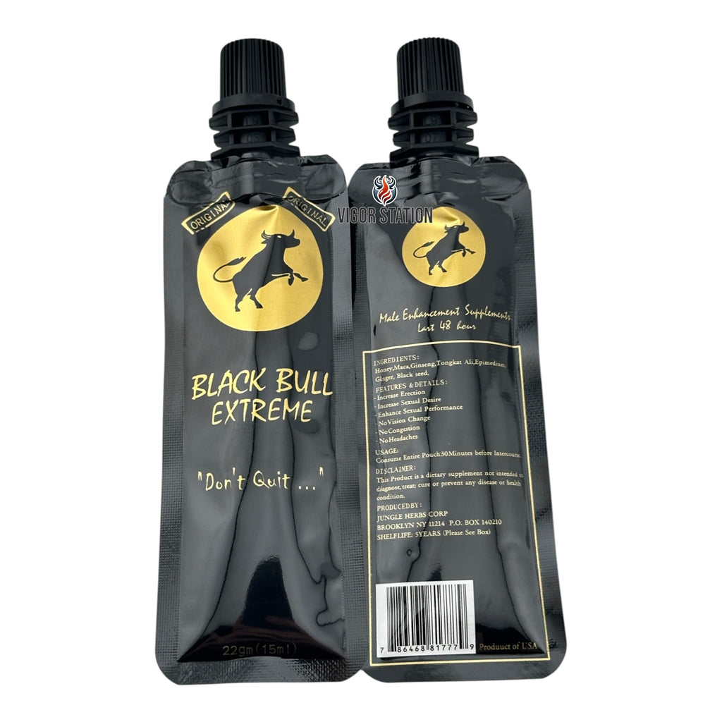 Black Bull Extreme Honey – 12 Pouches - Honey Packs Black Bull Honey wholesale supplier Aonecostumer
