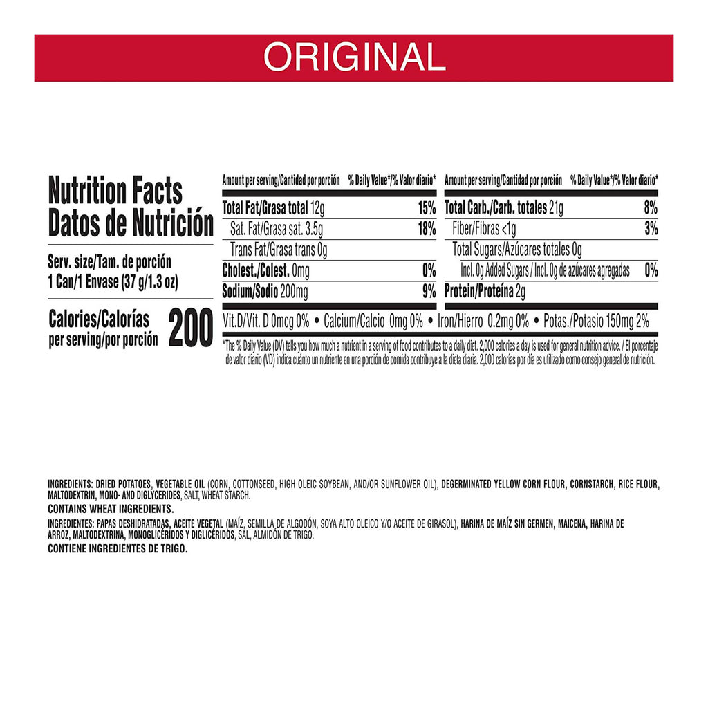 Pringles The Original Potato Crisps Chips ( 1.4 Ounce, 12 Count )