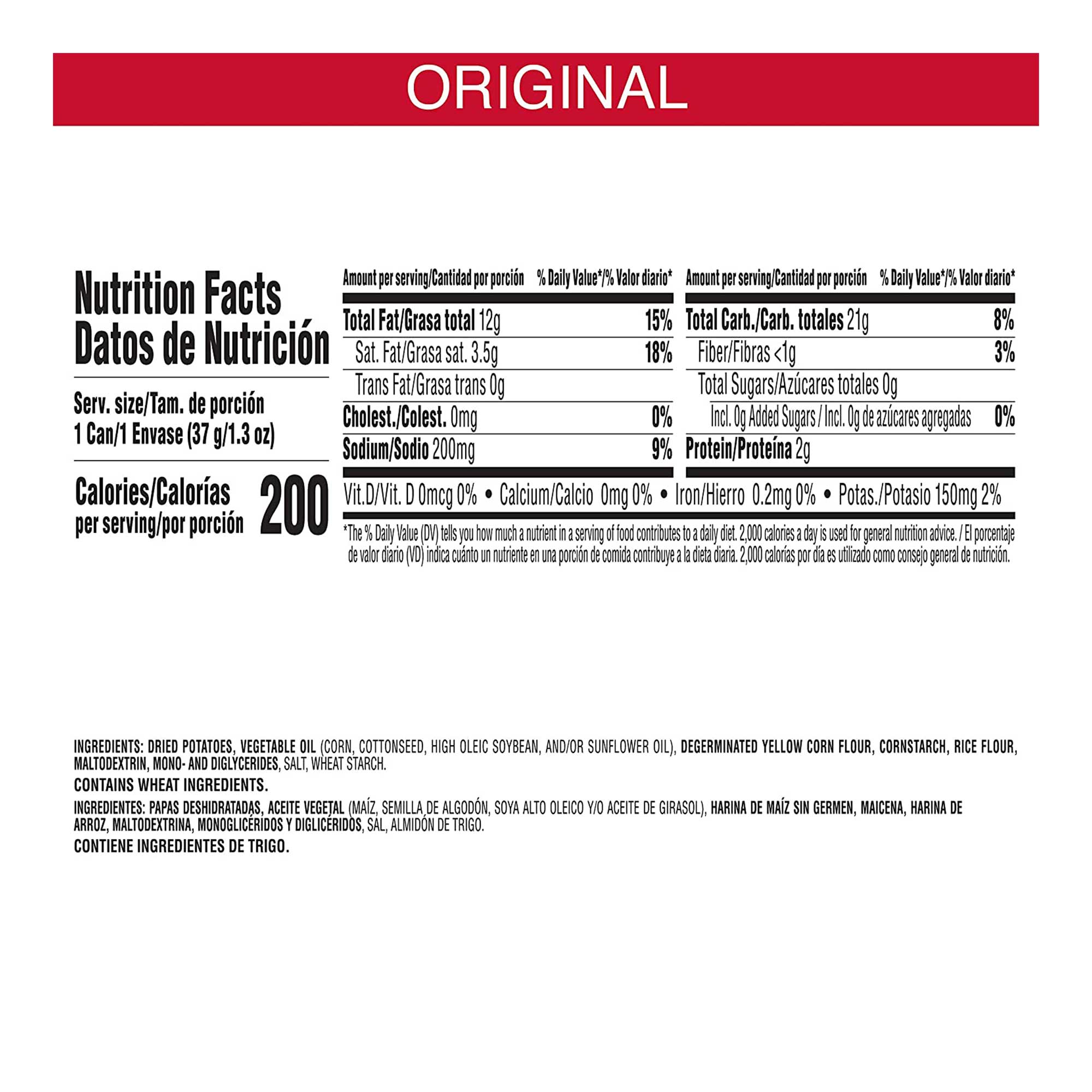 Pringles The Original Potato Crisps Chips ( 1.4 Ounce, 12 Count )